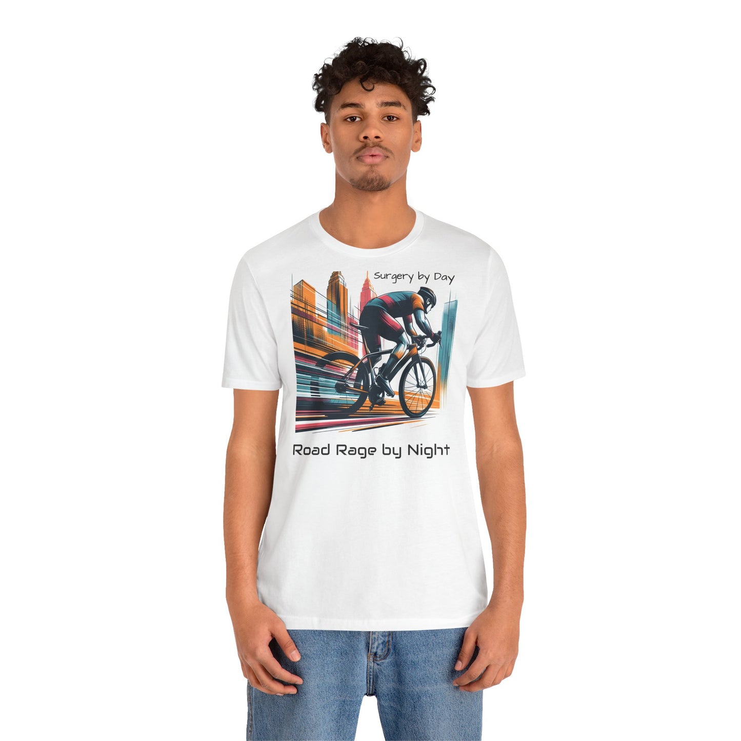 Radsport-T-Shirt – „Tagsüber Operation, nachts Wut auf der Straße“, Unisex-Trikot