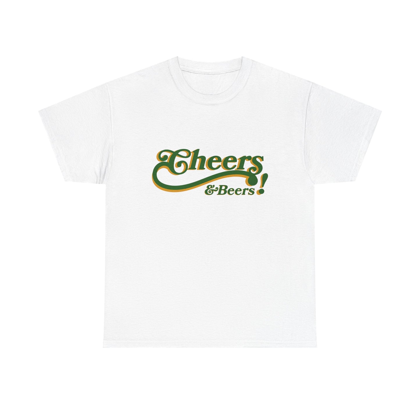 Cheers & Beers Unisex-T-Shirt aus schwerer Baumwolle – Perfekt für Feiern und zwanglose Ausflüge