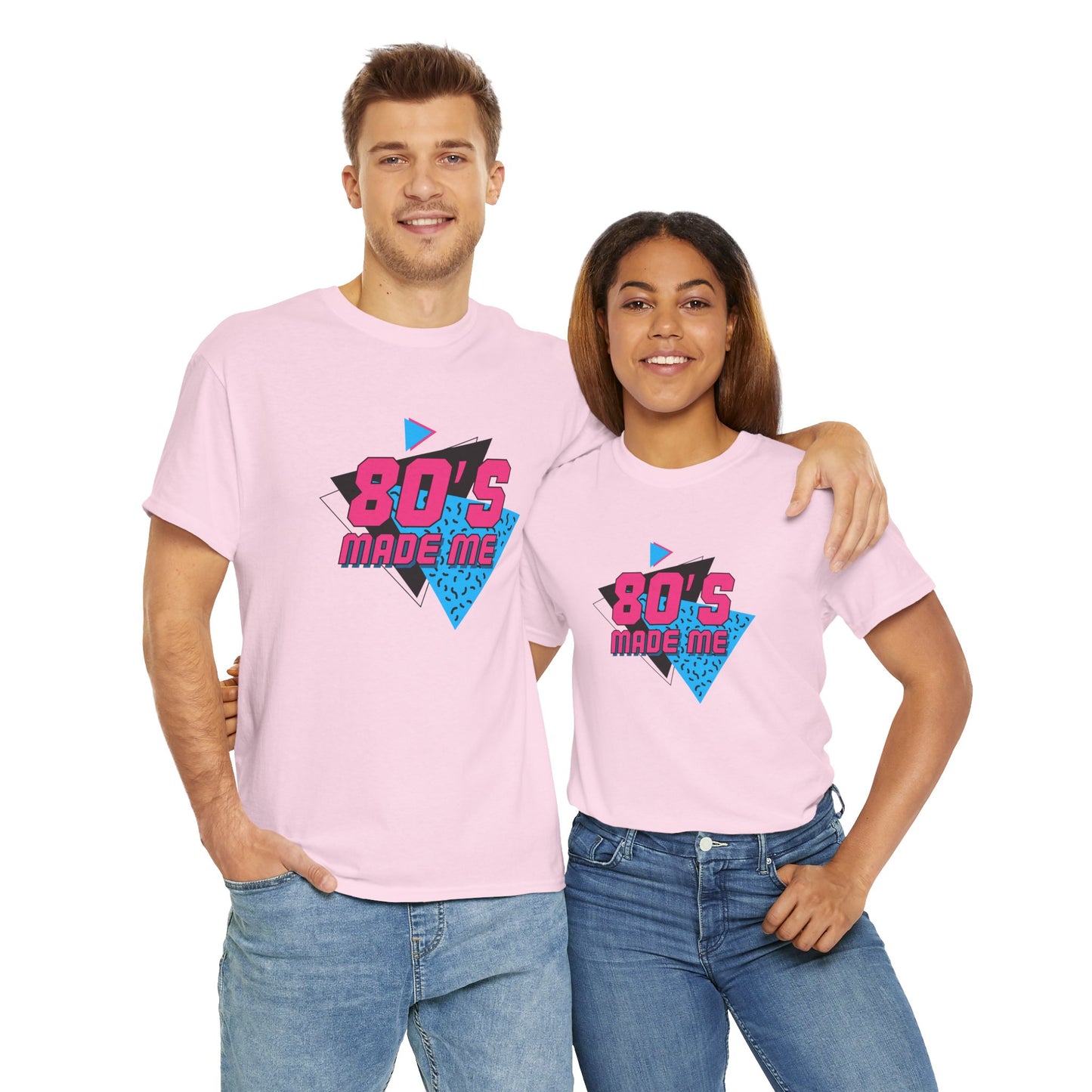Retro 80er Jahre inspiriertes Unisex-T-Shirt aus schwerer Baumwolle - Perfekt für Nostalgieliebhaber