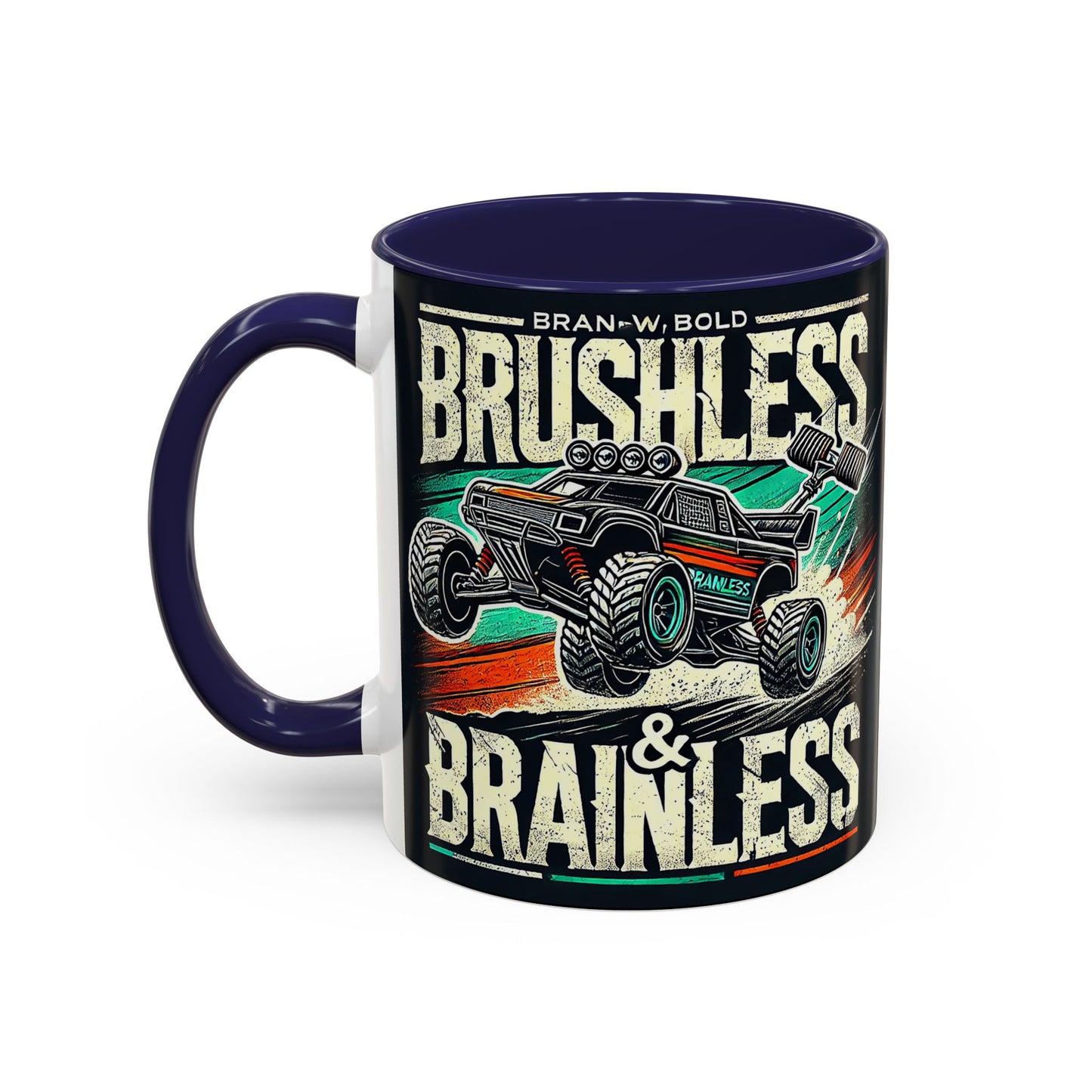 Tasse à café décorative pour passionnés de tout-terrain - Design sans balais et sans cervelle