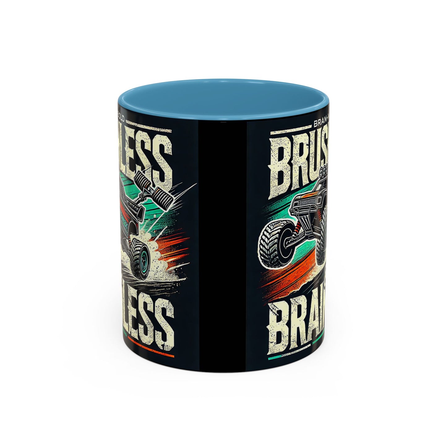 Tasse à café décorative pour passionnés de tout-terrain - Design sans balais et sans cervelle