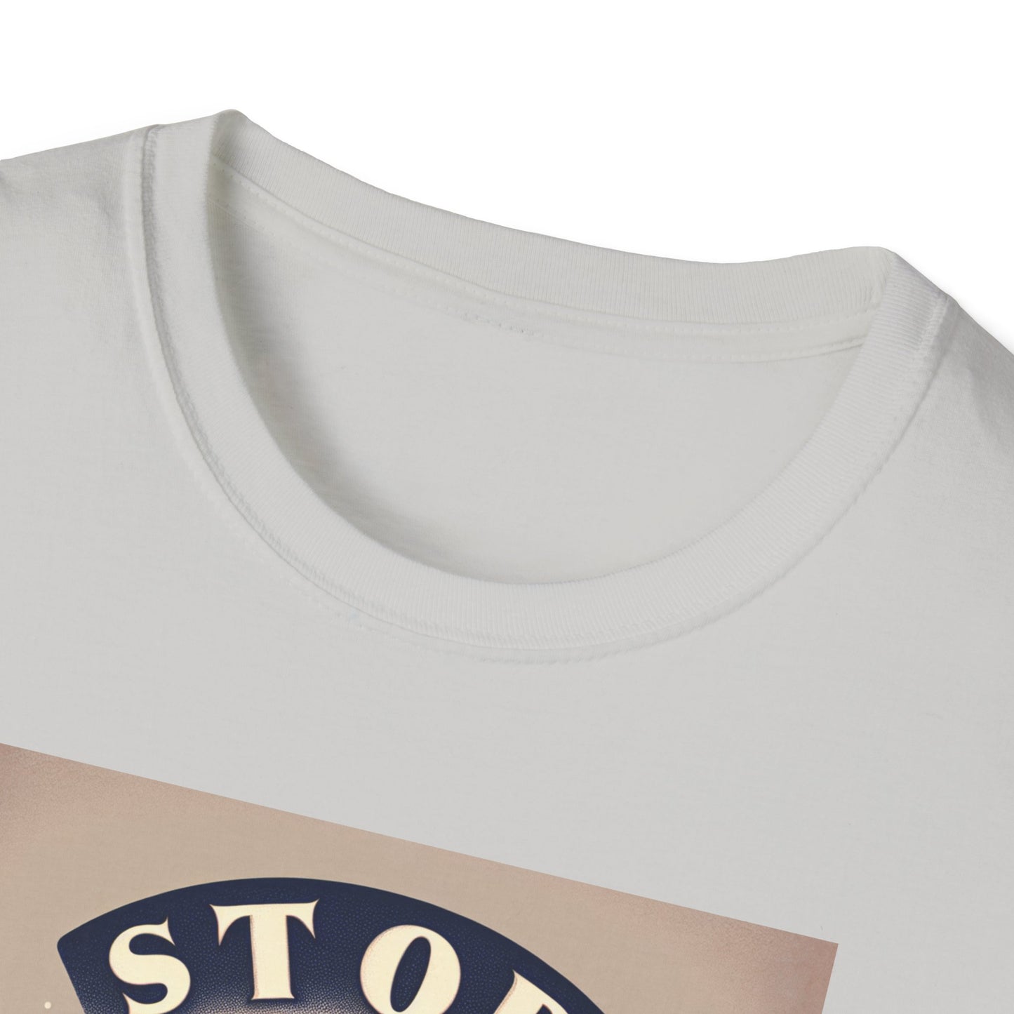 Stop! I Want a Brew T-Shirt – Lustiges Tee- und Kaffeeliebhaber-T-Shirt – Unisex Softstyle T-Shirt