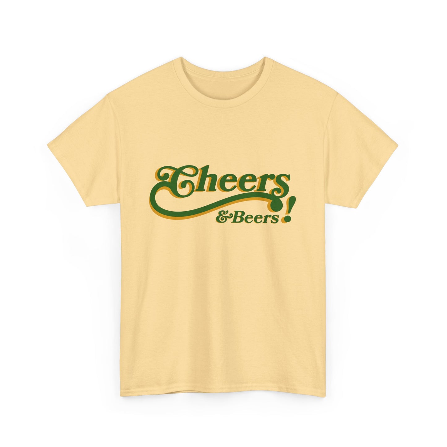 Cheers & Beers Unisex-T-Shirt aus schwerer Baumwolle – Perfekt für Feiern und zwanglose Ausflüge