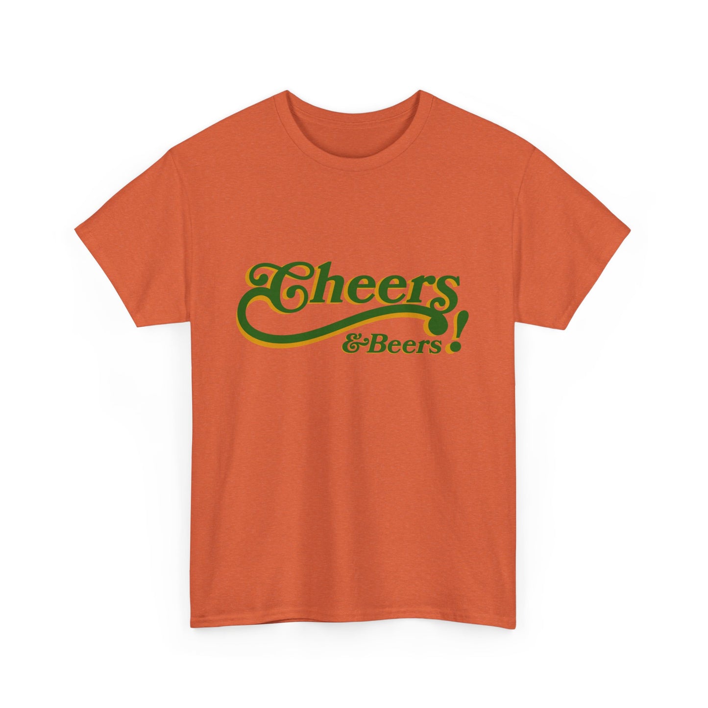 Cheers & Beers Unisex-T-Shirt aus schwerer Baumwolle – Perfekt für Feiern und zwanglose Ausflüge