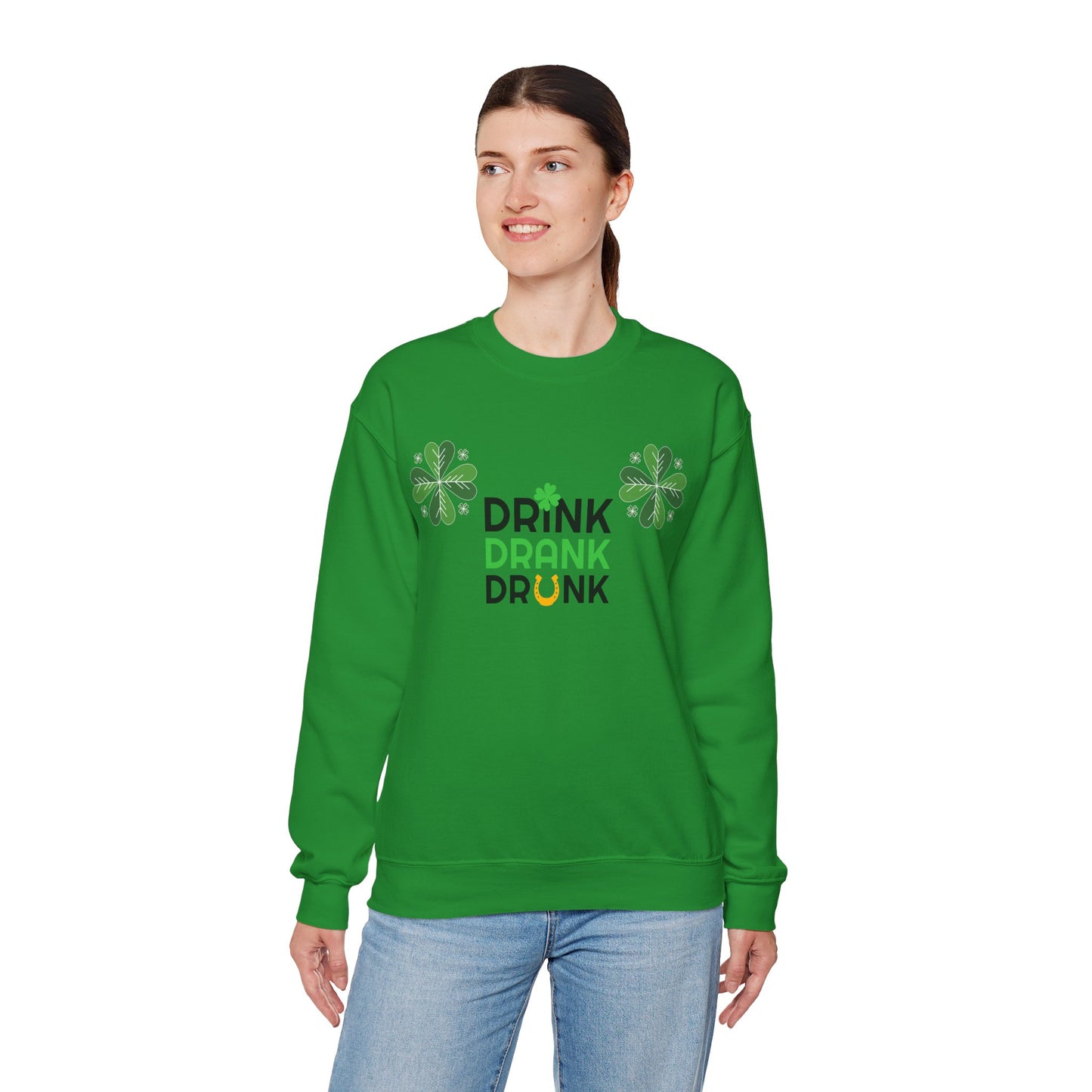 St. Patricks Day Getränk Crewneck Sweatshirt