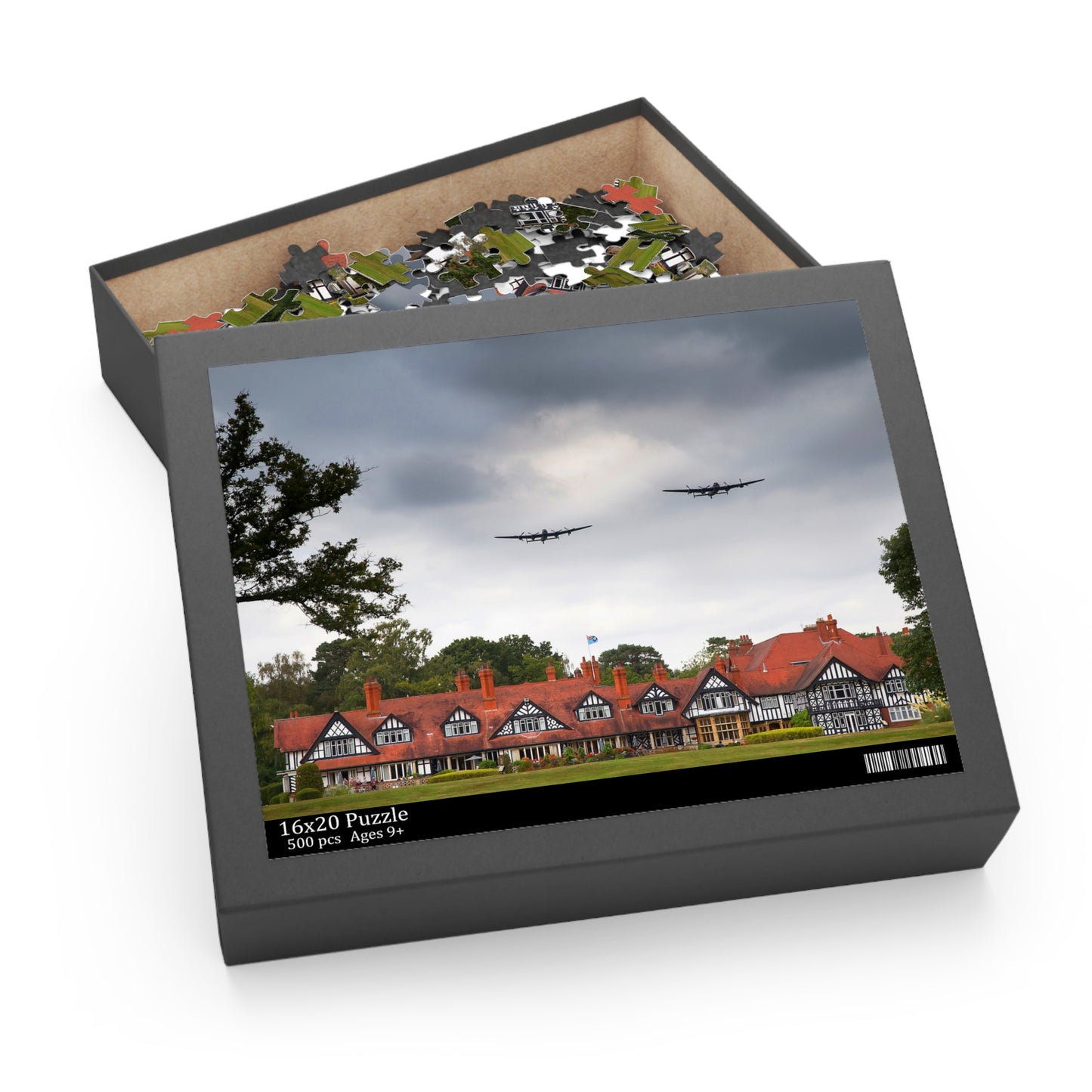Puzzle - Bombardiers Lancaster survolant l'hôtel Petwood à Woodhall Spa dans le Lincolnshire
