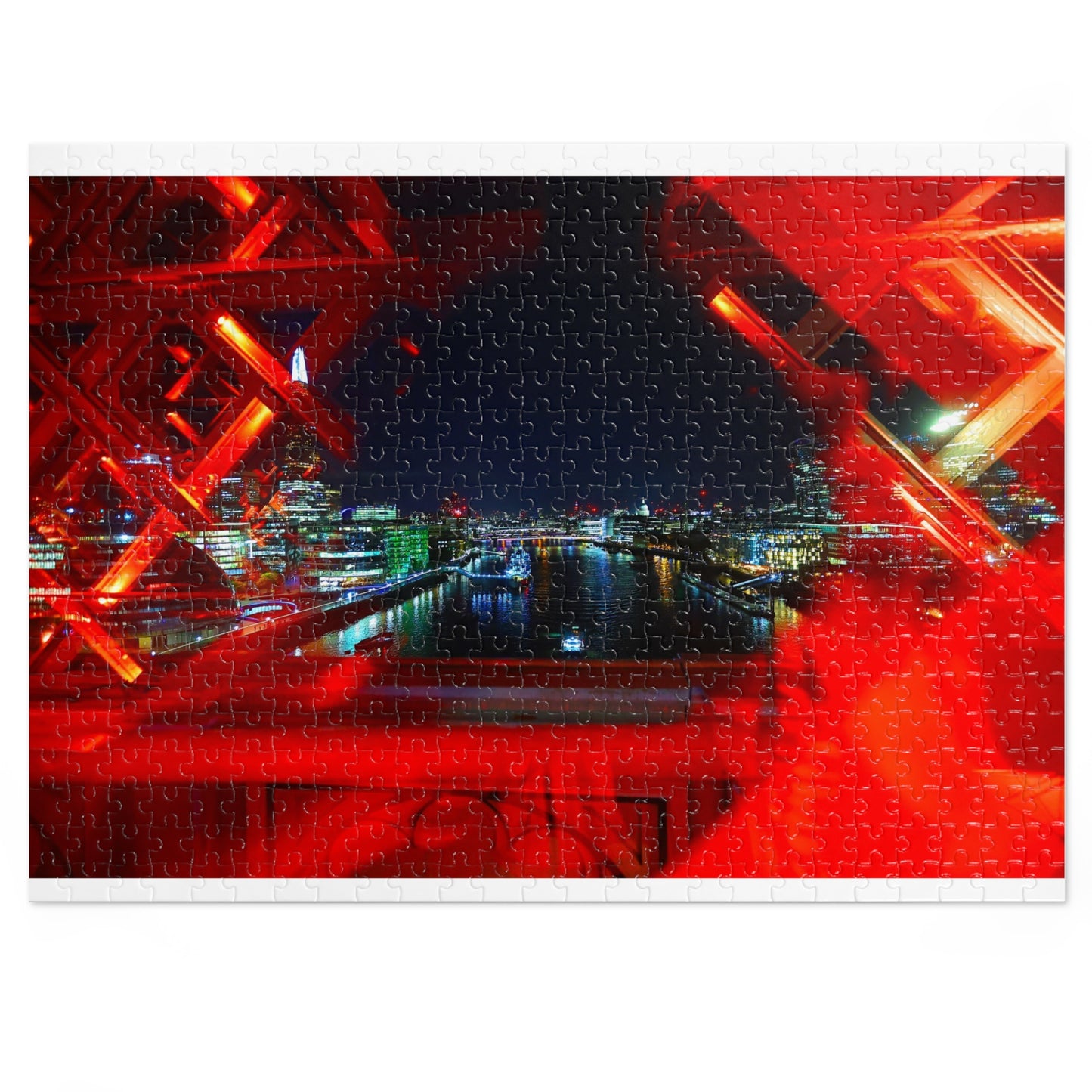 London Skyline Night Scape Jigsaw Puzzle