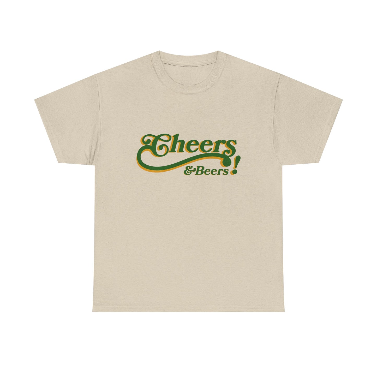 Cheers & Beers Unisex-T-Shirt aus schwerer Baumwolle – Perfekt für Feiern und zwanglose Ausflüge