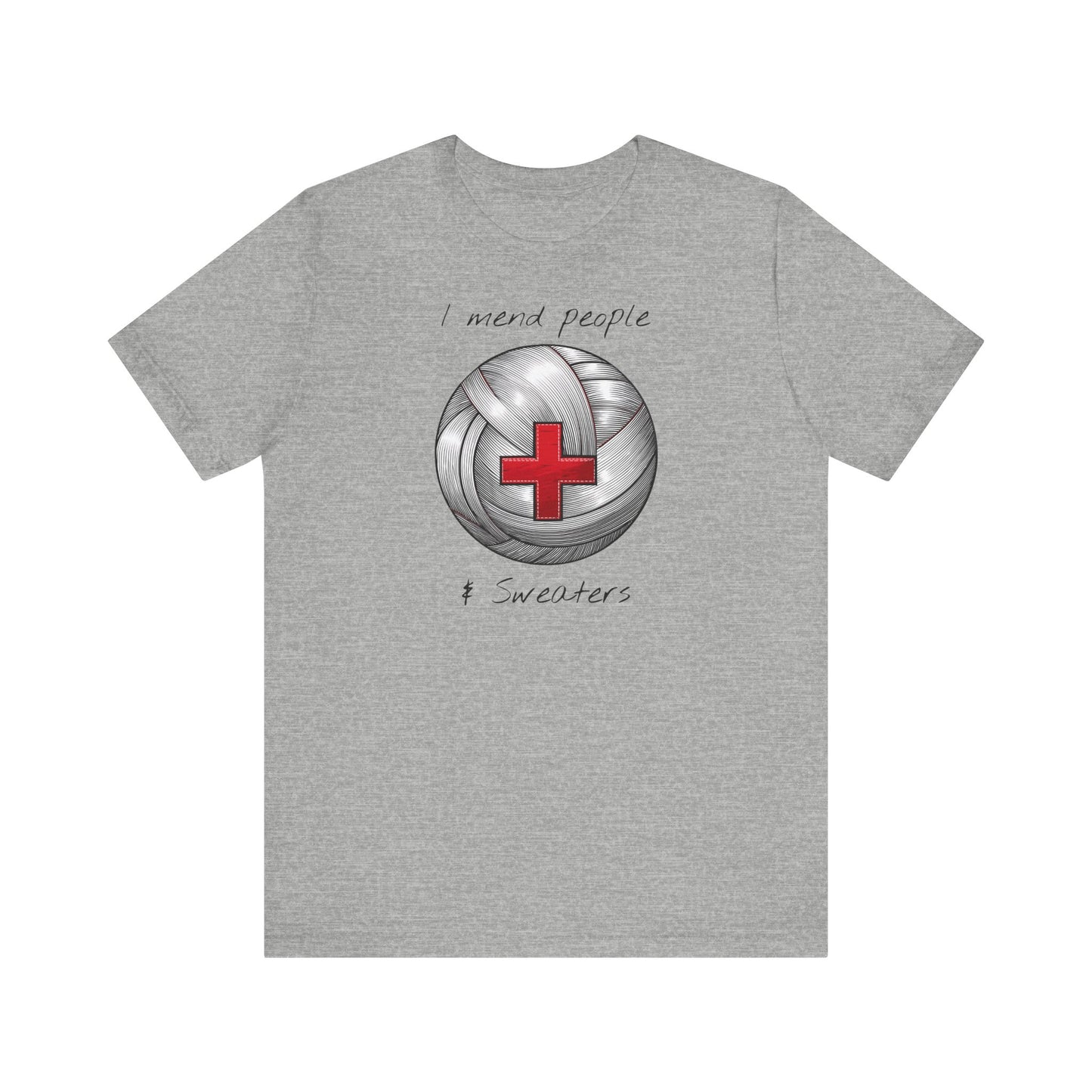 Krankenschwester Strick-T-Shirt - Unisex Jersey