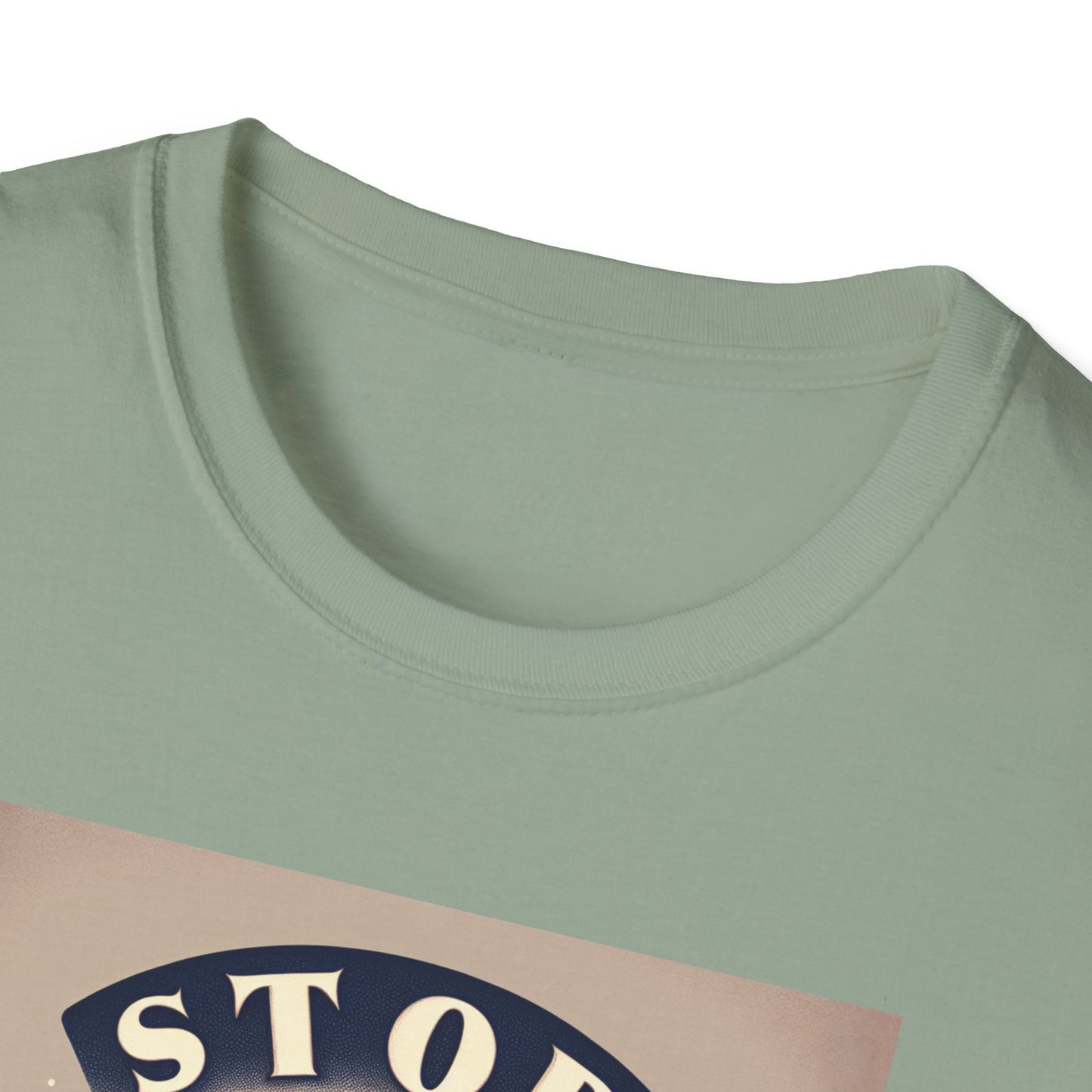 Stop! I Want a Brew T-Shirt – Lustiges Tee- und Kaffeeliebhaber-T-Shirt – Unisex Softstyle T-Shirt