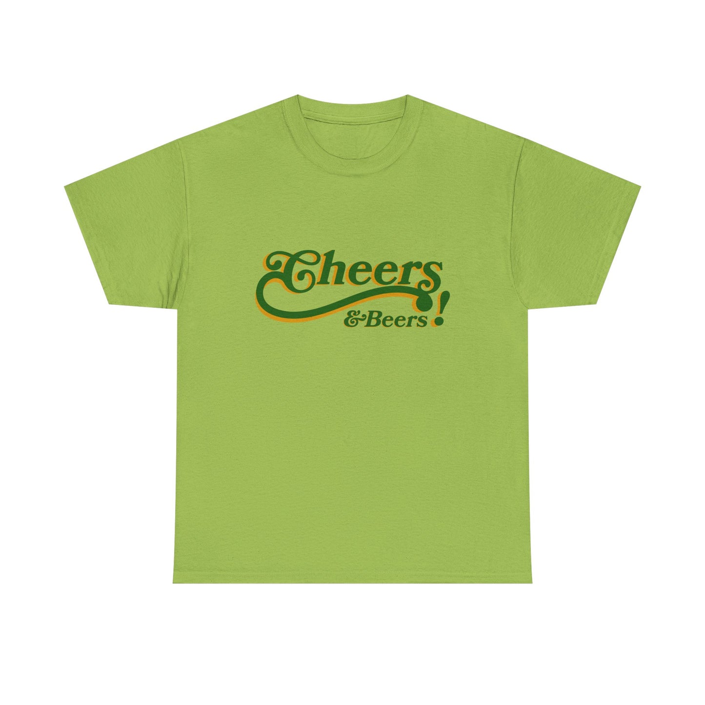 Cheers & Beers Unisex-T-Shirt aus schwerer Baumwolle – Perfekt für Feiern und zwanglose Ausflüge
