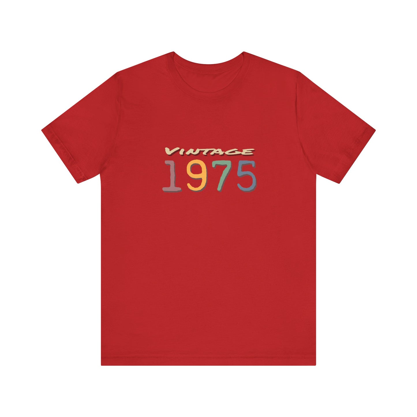 Vintage 1975 Unisex T-Shirt - Retro Grafik T-Shirt