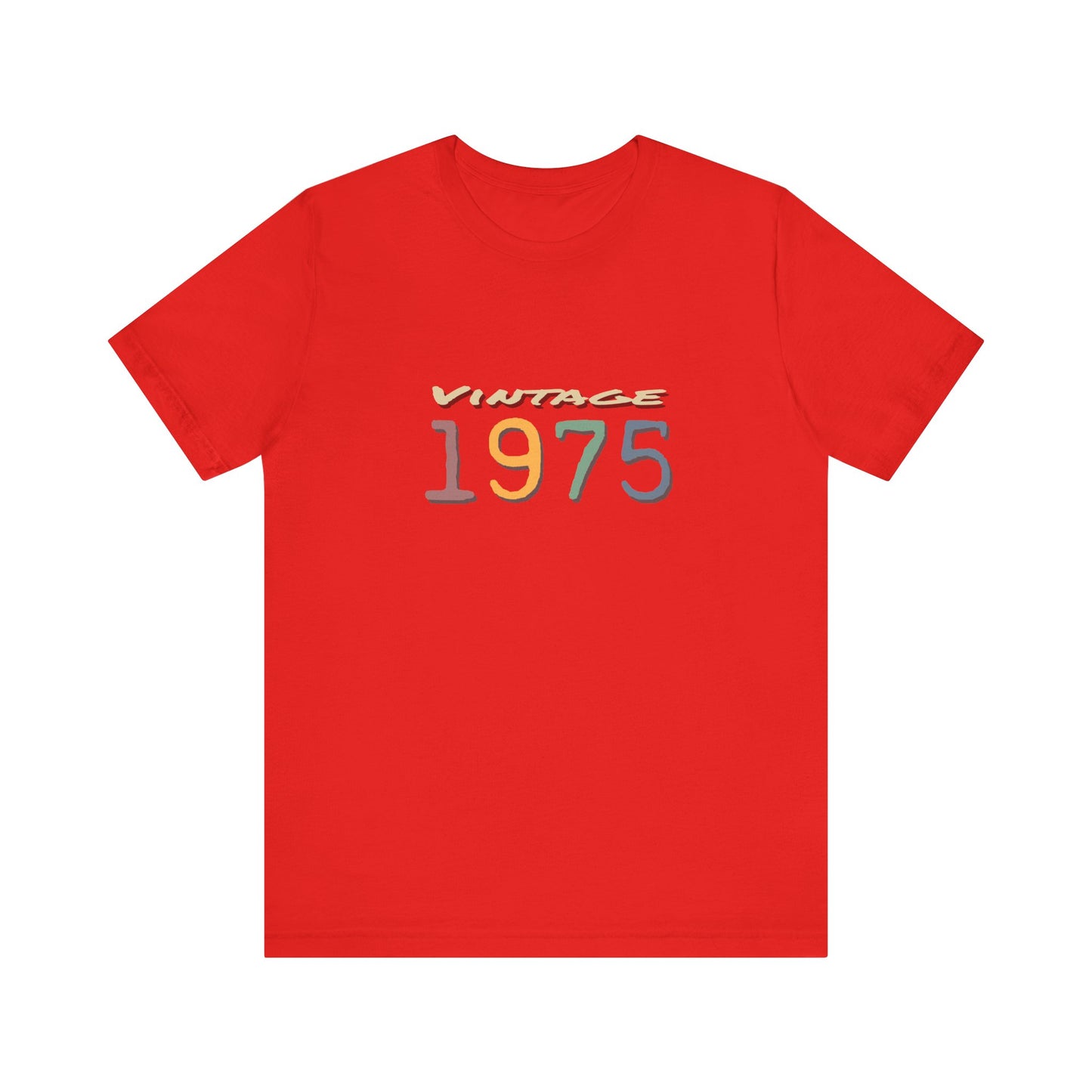 Vintage 1975 Unisex T-Shirt - Retro Grafik T-Shirt