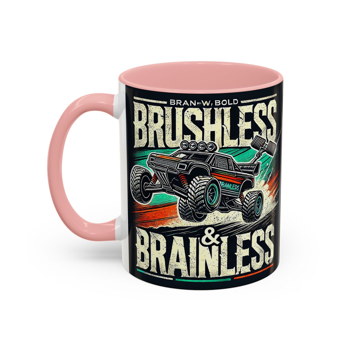 Tasse à café décorative pour passionnés de tout-terrain - Design sans balais et sans cervelle