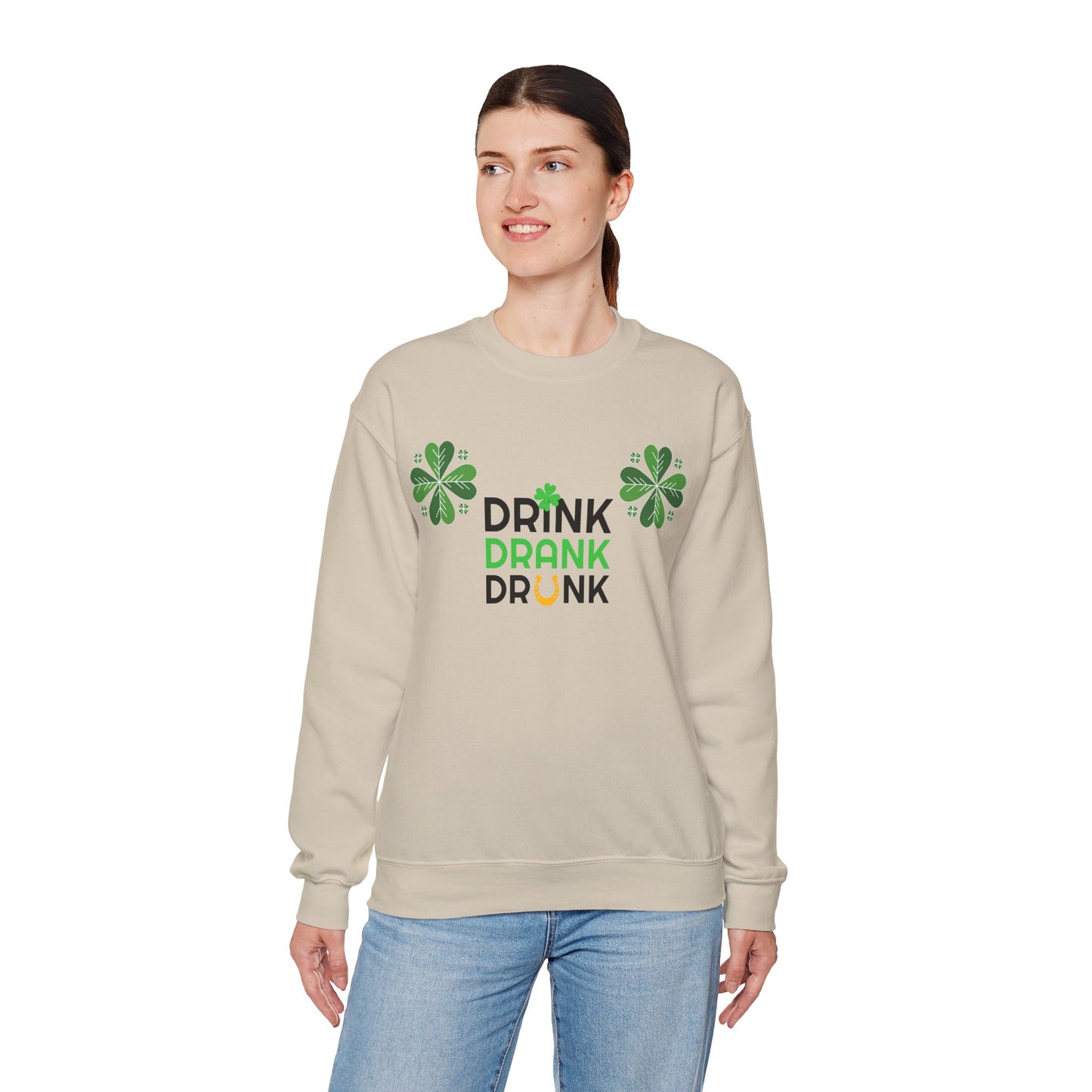 St. Patricks Day Getränk Crewneck Sweatshirt