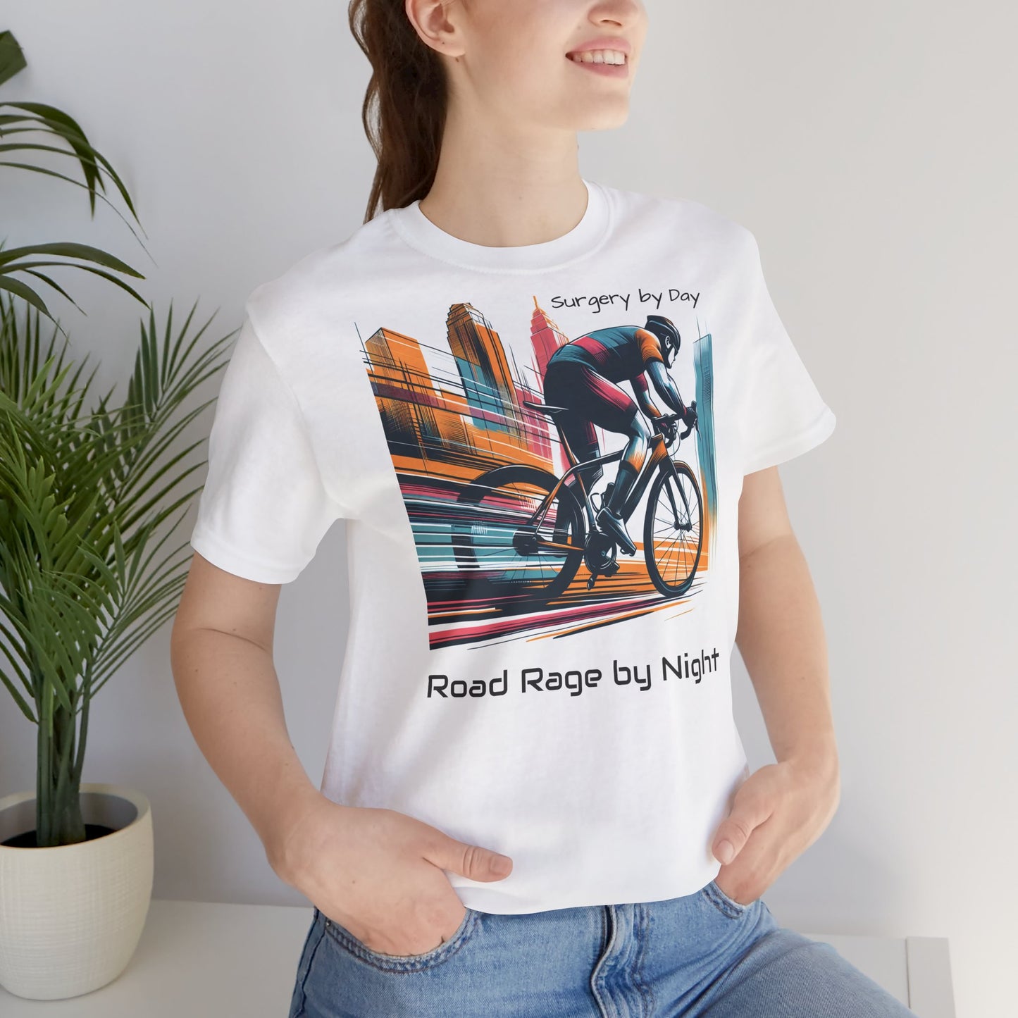 Radsport-T-Shirt – „Tagsüber Operation, nachts Wut auf der Straße“, Unisex-Trikot