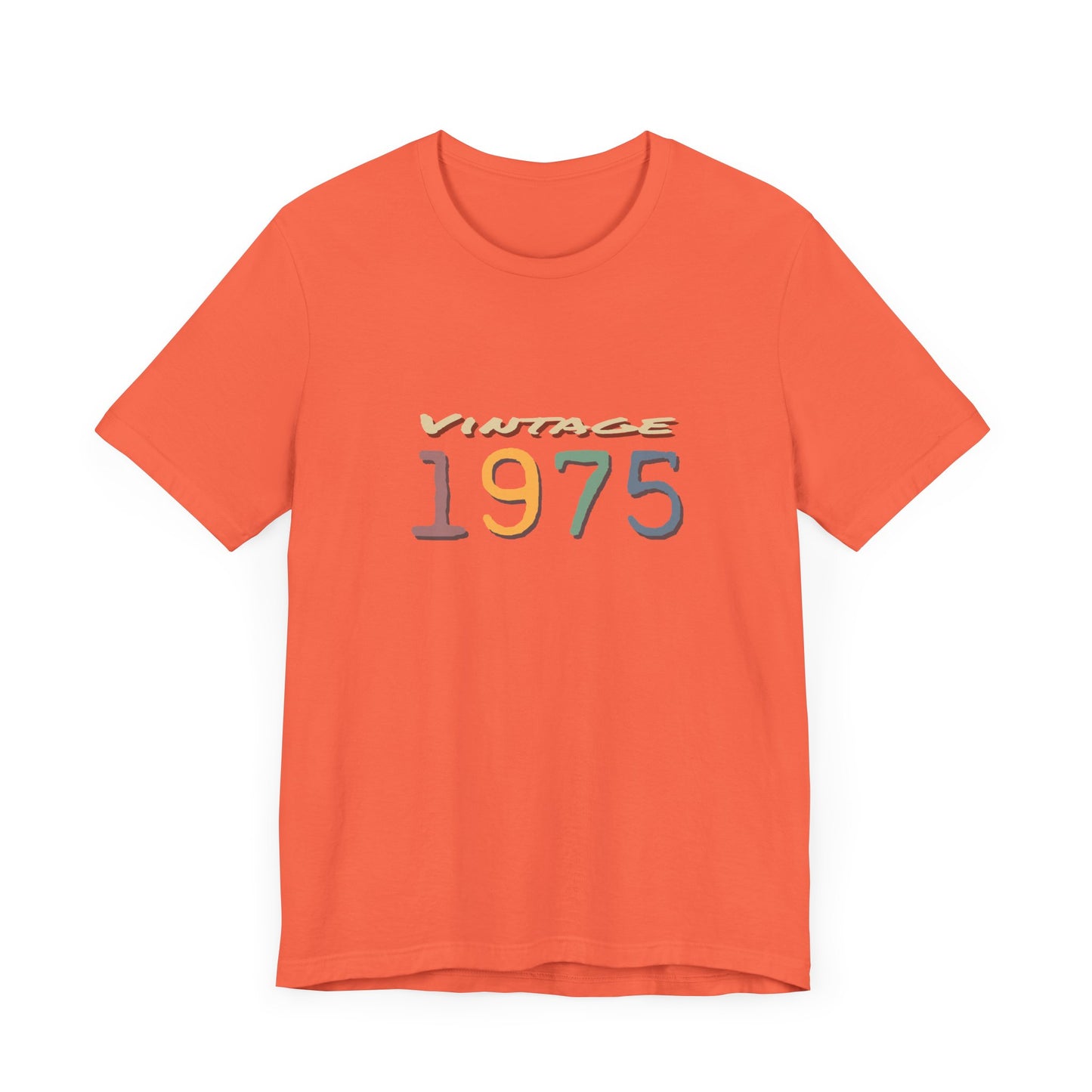 Vintage 1975 Unisex T-Shirt - Retro Grafik T-Shirt