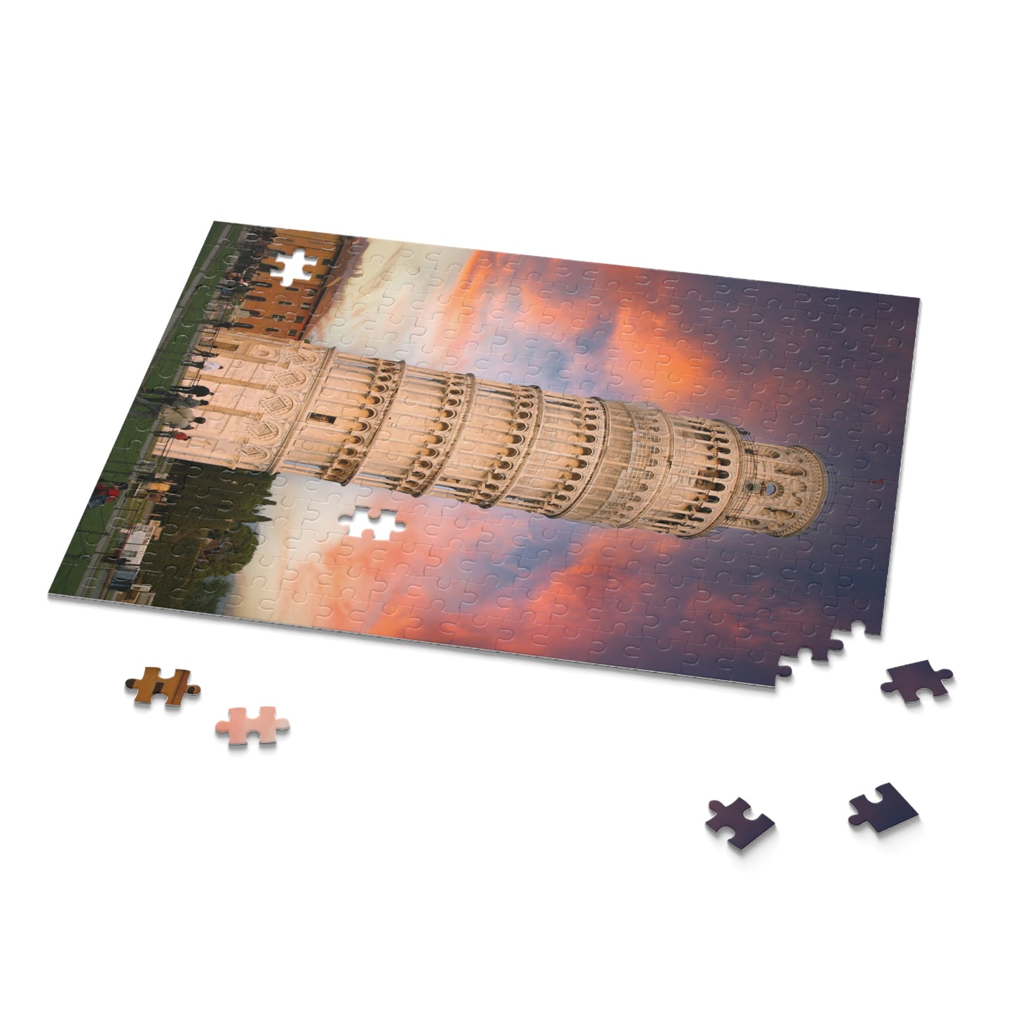 Puzzle de la tour penchée de Pise - Options de 120, 252 et 500 pièces | Amusant et éducatif