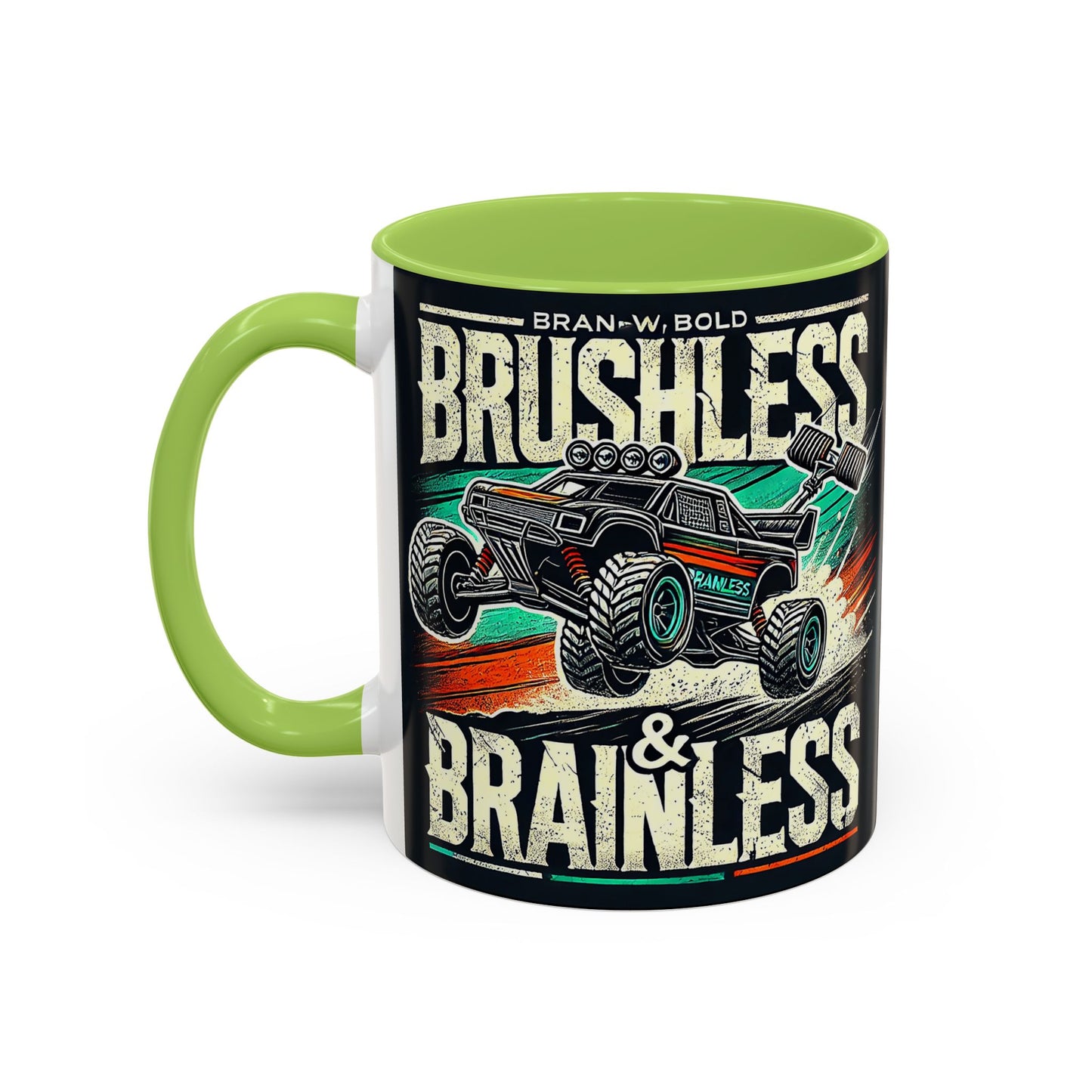 Tasse à café décorative pour passionnés de tout-terrain - Design sans balais et sans cervelle