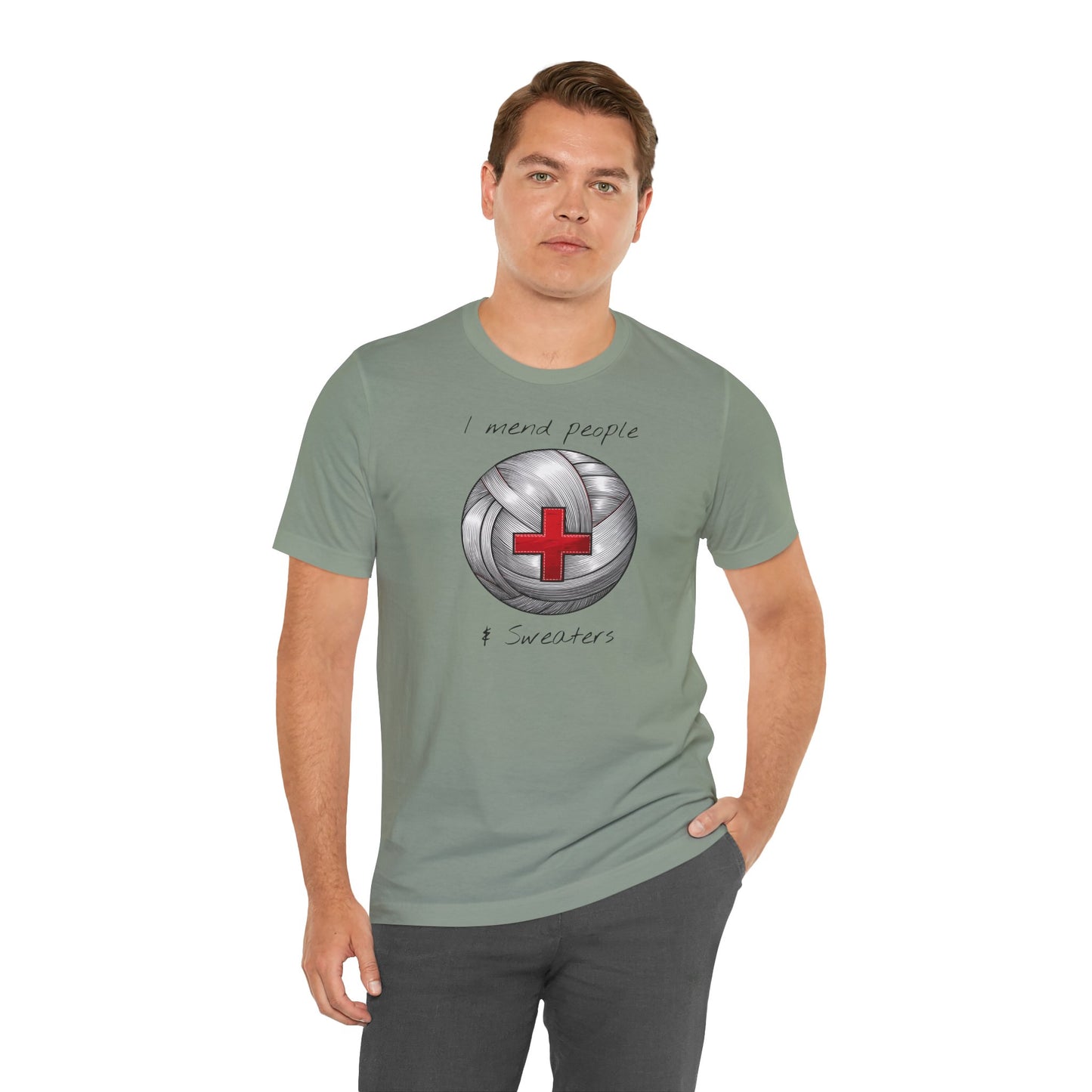 Krankenschwester Strick-T-Shirt - Unisex Jersey