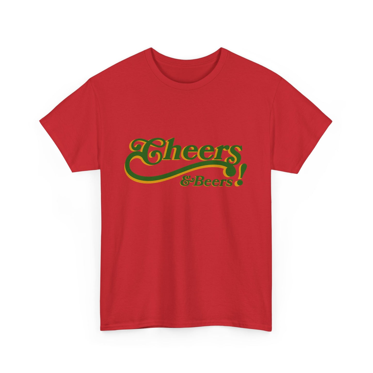 Cheers & Beers Unisex-T-Shirt aus schwerer Baumwolle – Perfekt für Feiern und zwanglose Ausflüge
