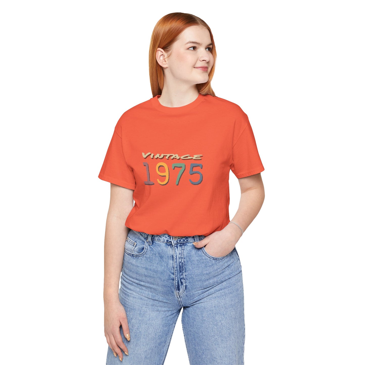 Vintage 1975 Unisex T-Shirt - Retro Grafik T-Shirt