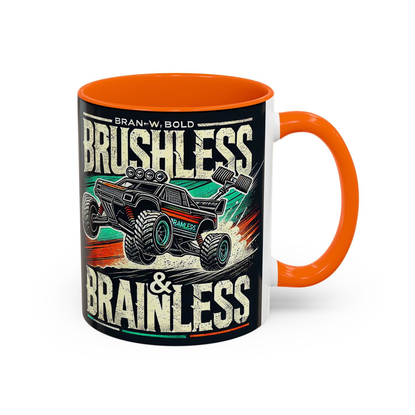 Tasse à café décorative pour passionnés de tout-terrain - Design sans balais et sans cervelle