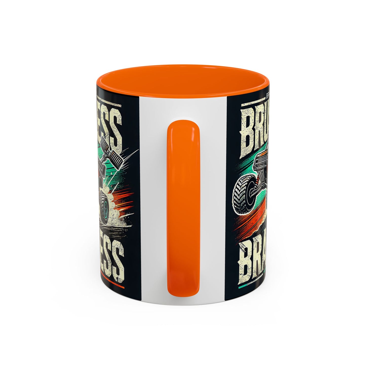 Tasse à café décorative pour passionnés de tout-terrain - Design sans balais et sans cervelle
