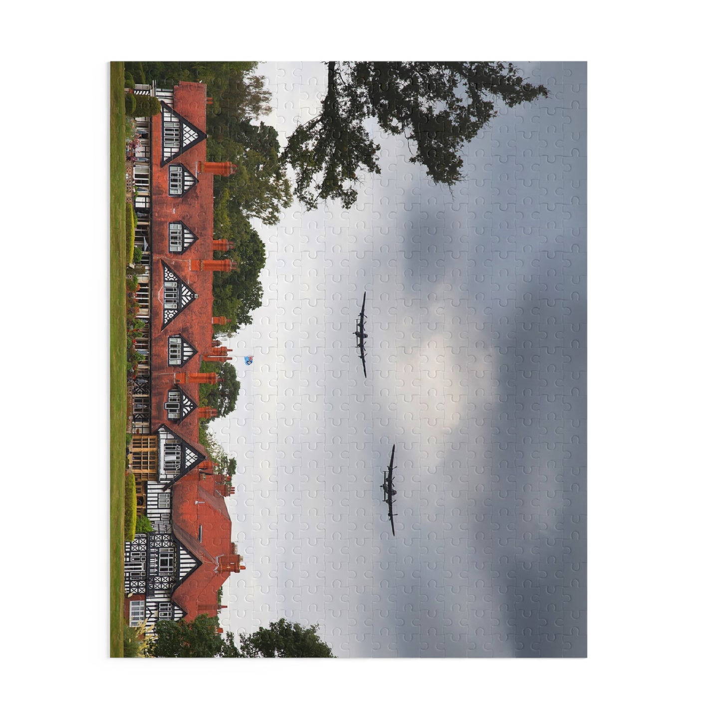 Puzzle - Bombardiers Lancaster survolant l'hôtel Petwood à Woodhall Spa dans le Lincolnshire