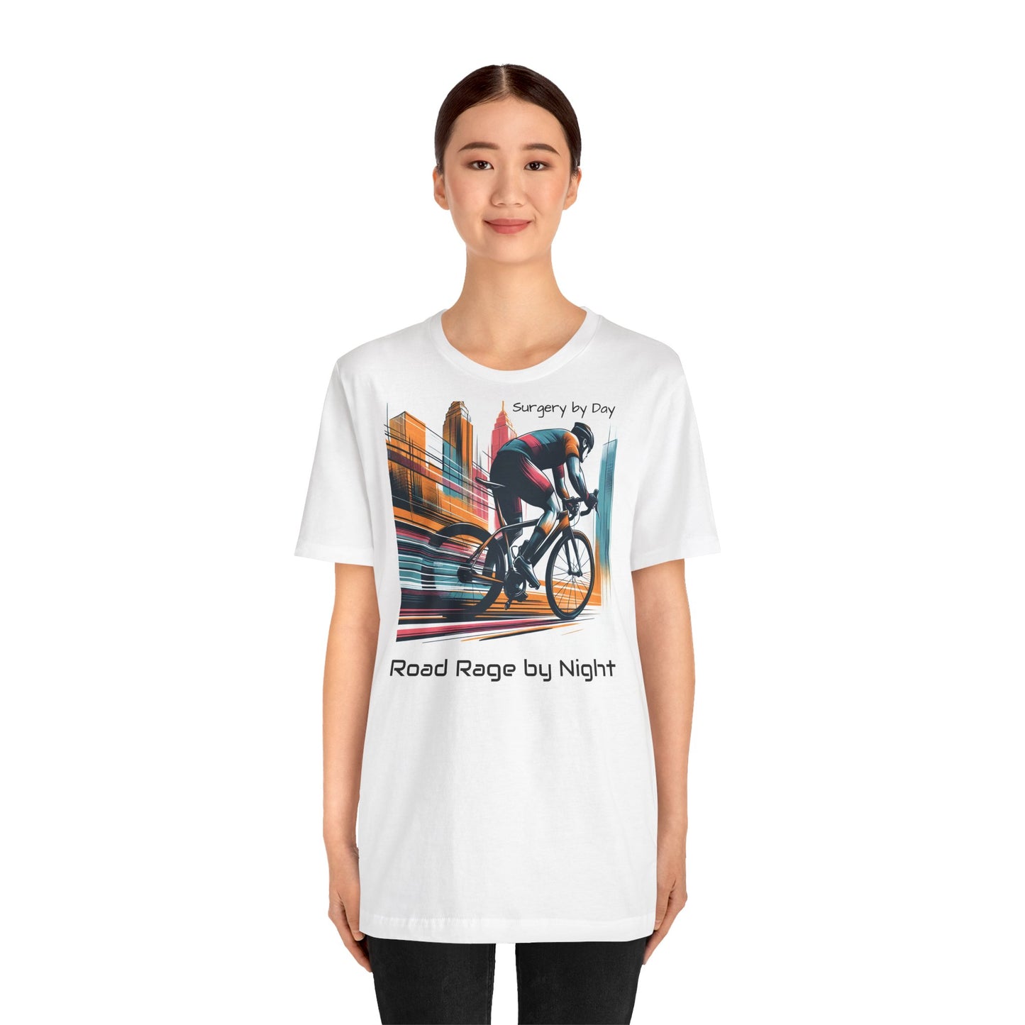 Radsport-T-Shirt – „Tagsüber Operation, nachts Wut auf der Straße“, Unisex-Trikot