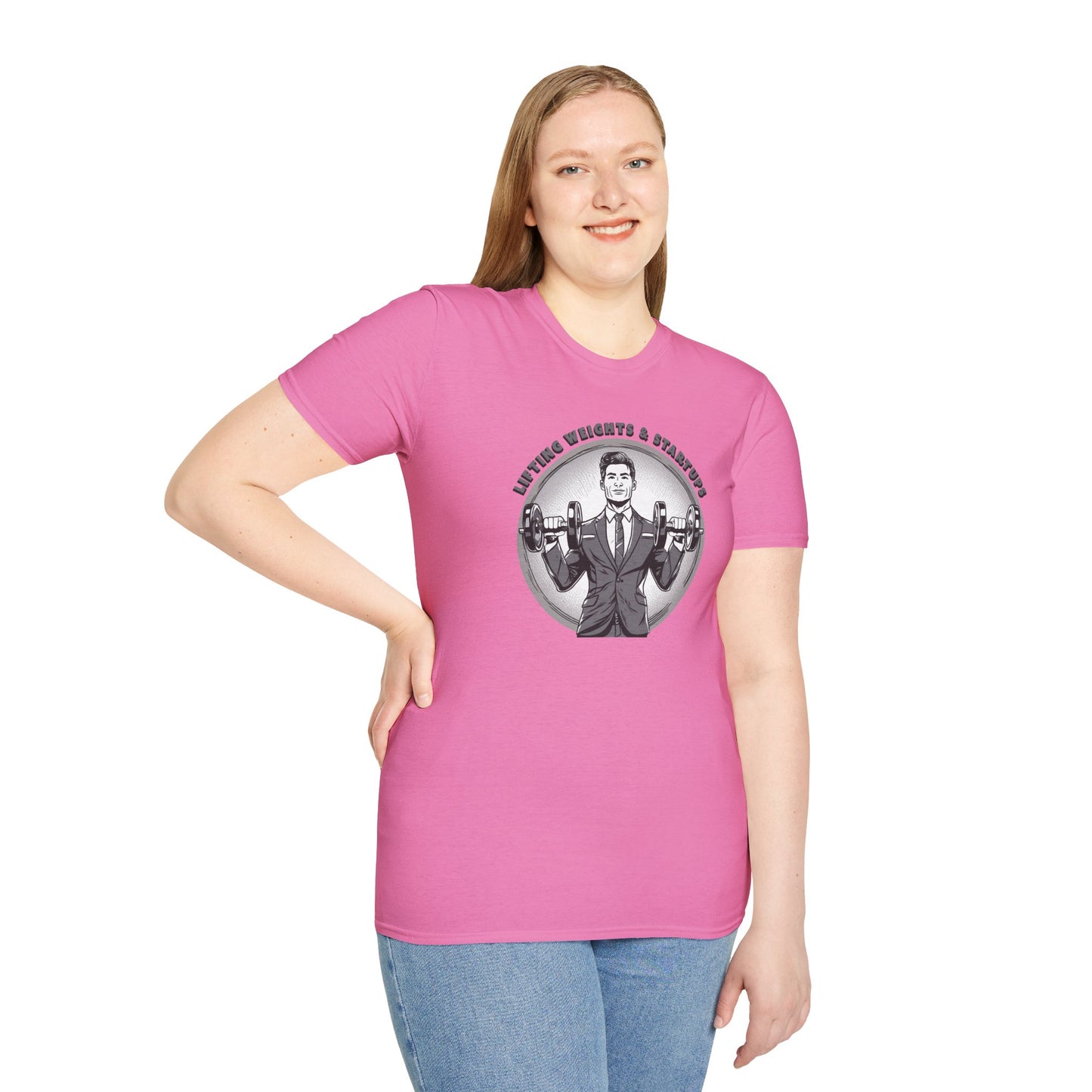 T-Shirt für Fitnessstudio-Liebhaber - Gewichtheben & Startups
