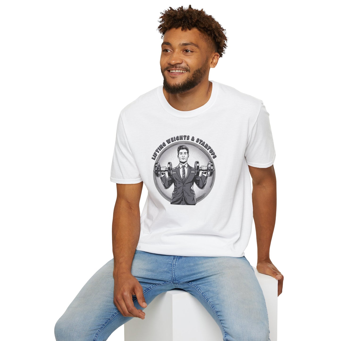 T-Shirt für Fitnessstudio-Liebhaber - Gewichtheben & Startups