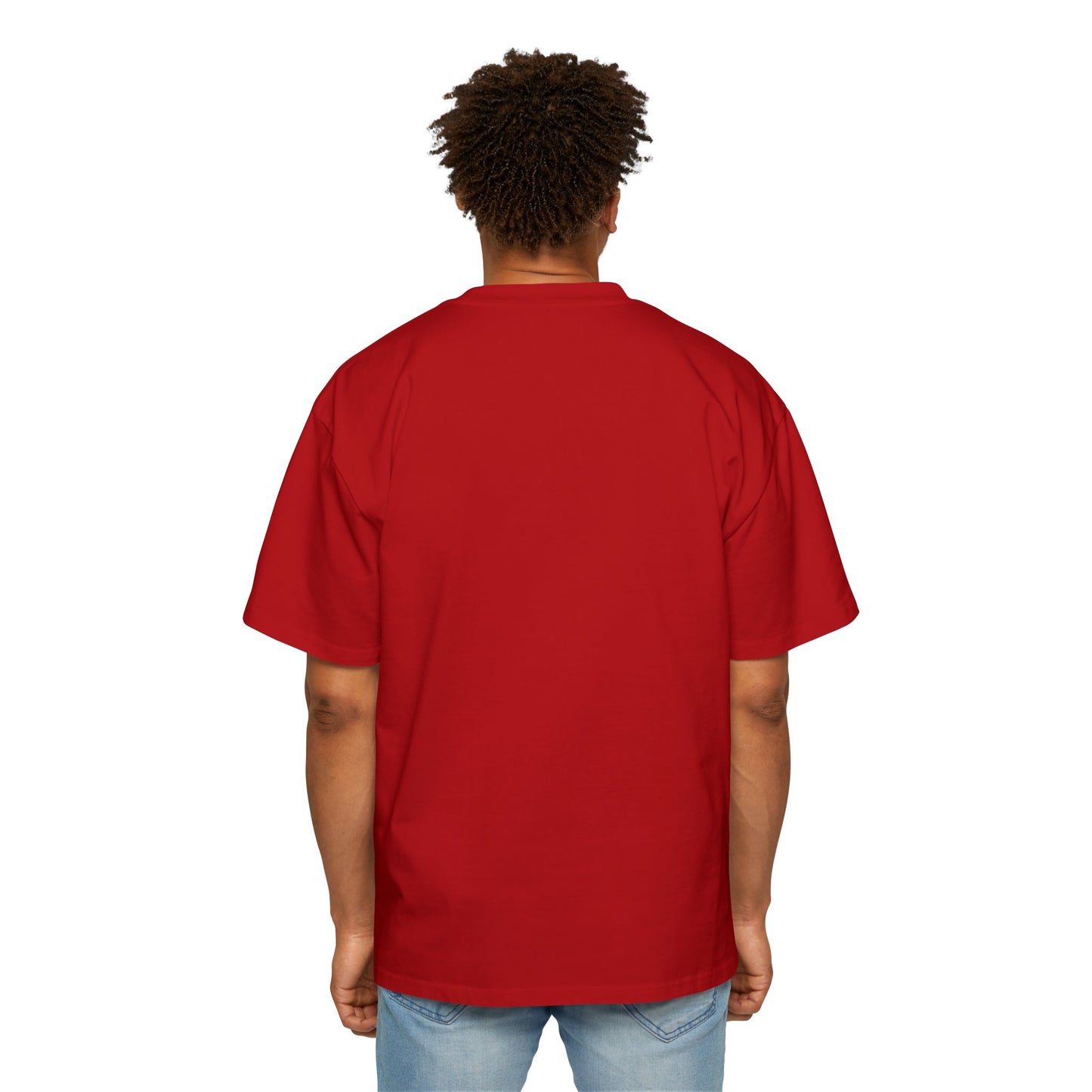 Men's Heavy Oversized Tee - Straight Outta the Gym Motivational T-Shirt