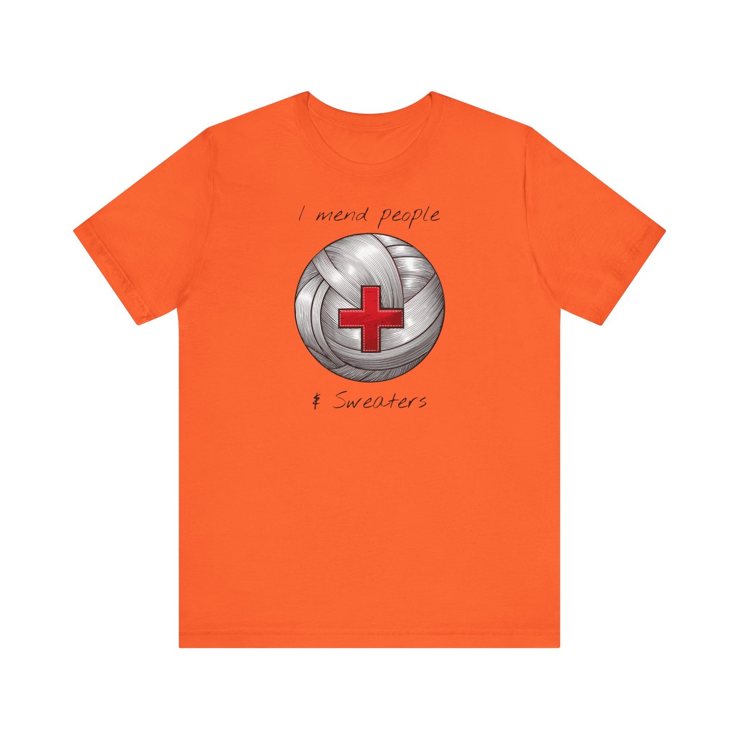 Krankenschwester Strick-T-Shirt - Unisex Jersey
