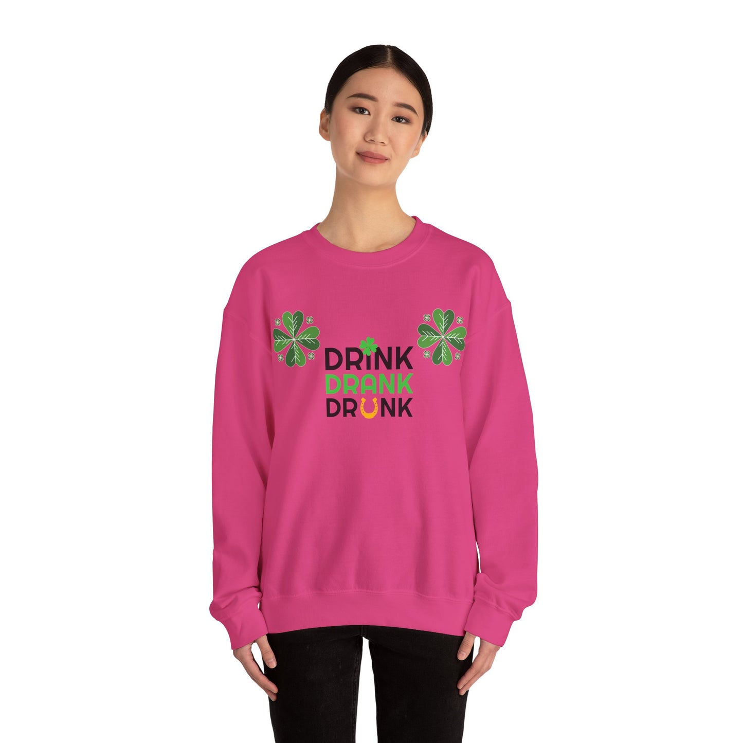 St. Patricks Day Getränk Crewneck Sweatshirt