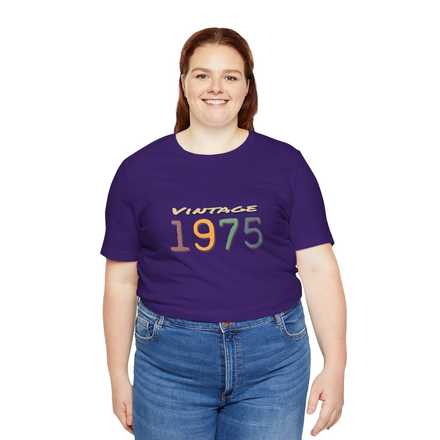 Vintage 1975 Unisex T-Shirt - Retro Grafik T-Shirt