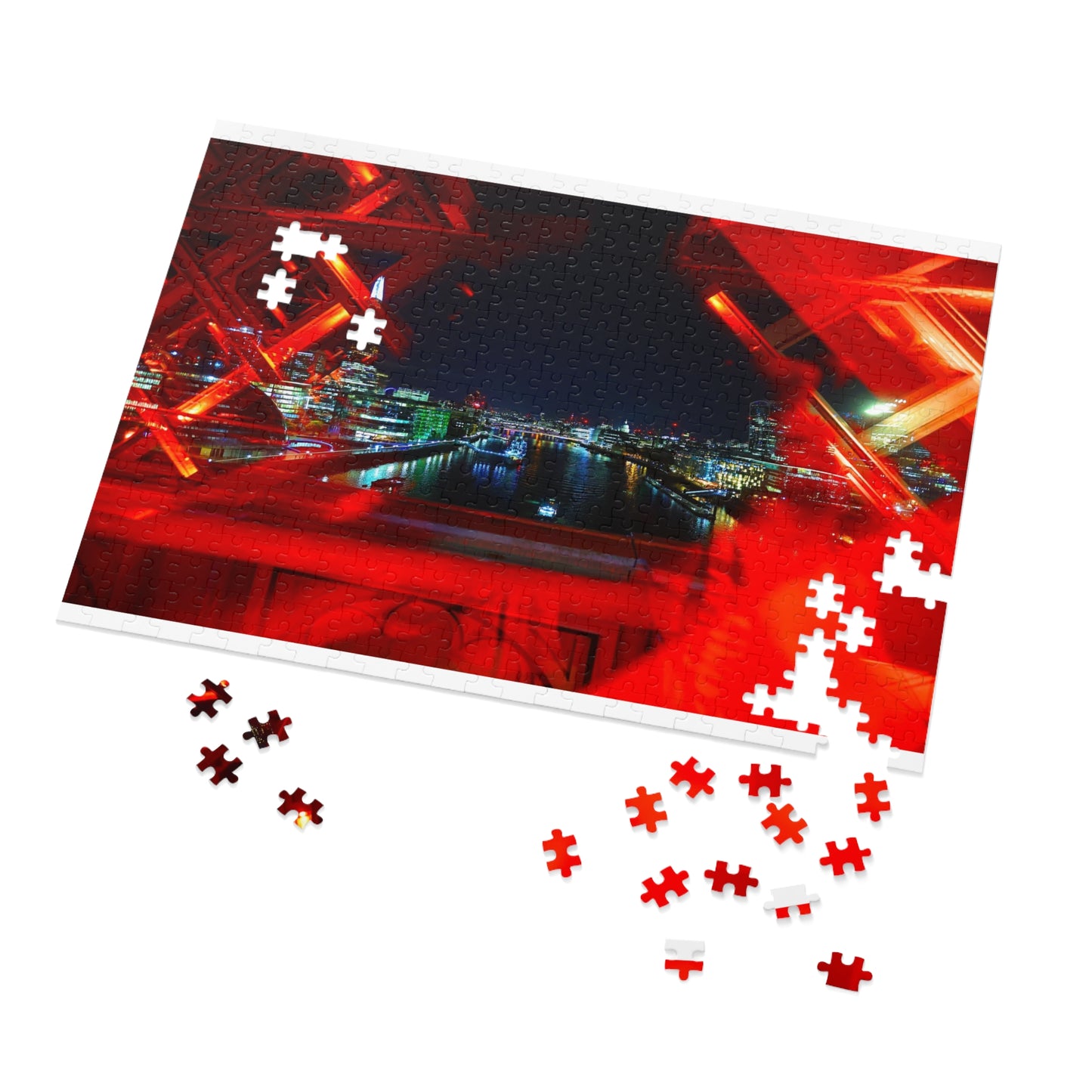 London Skyline Night Scape Jigsaw Puzzle