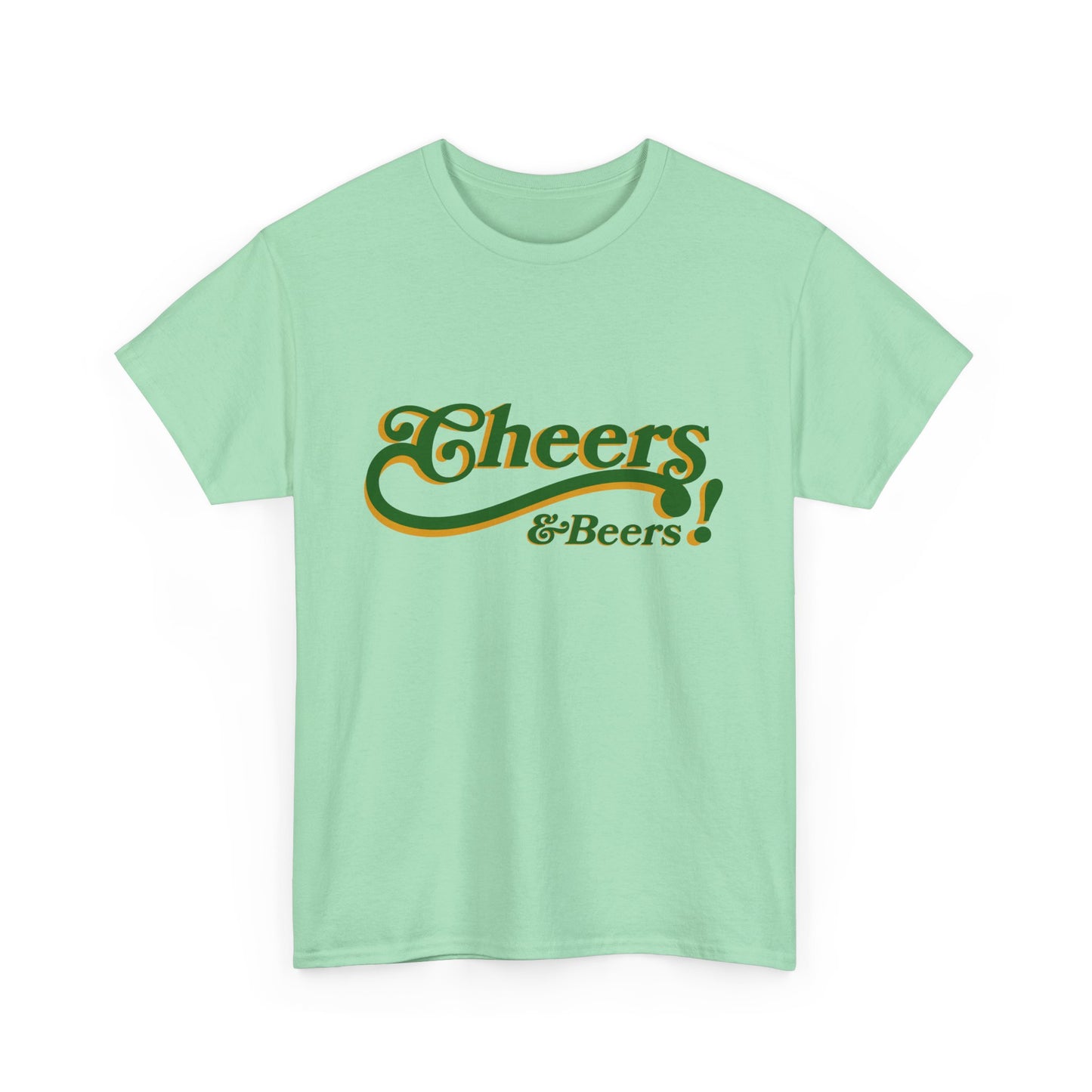 Cheers & Beers Unisex-T-Shirt aus schwerer Baumwolle – Perfekt für Feiern und zwanglose Ausflüge