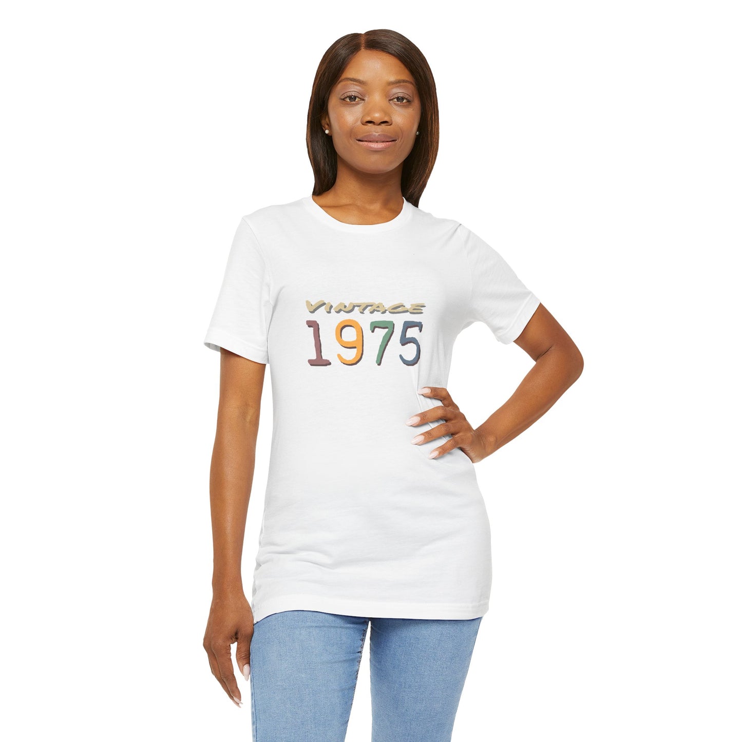 Vintage 1975 Unisex T-Shirt - Retro Grafik T-Shirt