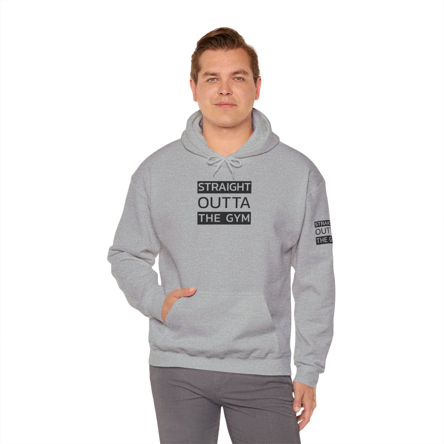 Straight Outta The Gym Unisex Heavy Blend™ Hoodie - Fitness-Motivations-Sweatshirt