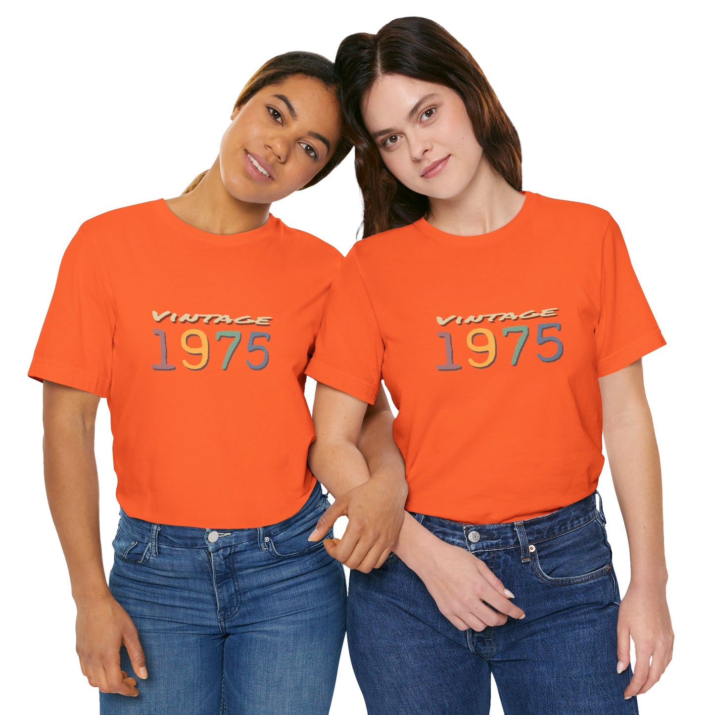 Vintage 1975 Unisex T-Shirt - Retro Grafik T-Shirt
