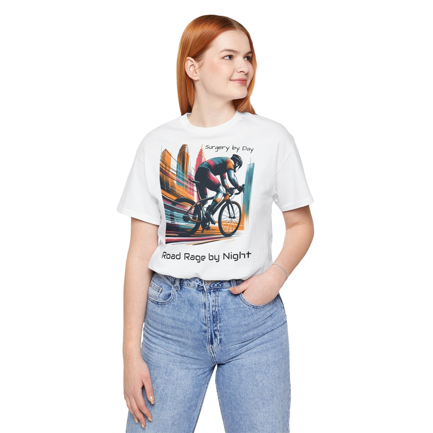 Radsport-T-Shirt – „Tagsüber Operation, nachts Wut auf der Straße“, Unisex-Trikot