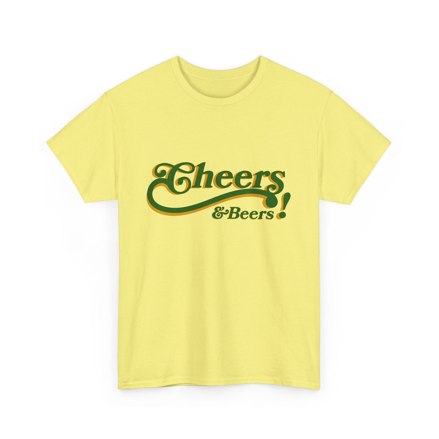 Cheers & Beers Unisex-T-Shirt aus schwerer Baumwolle – Perfekt für Feiern und zwanglose Ausflüge