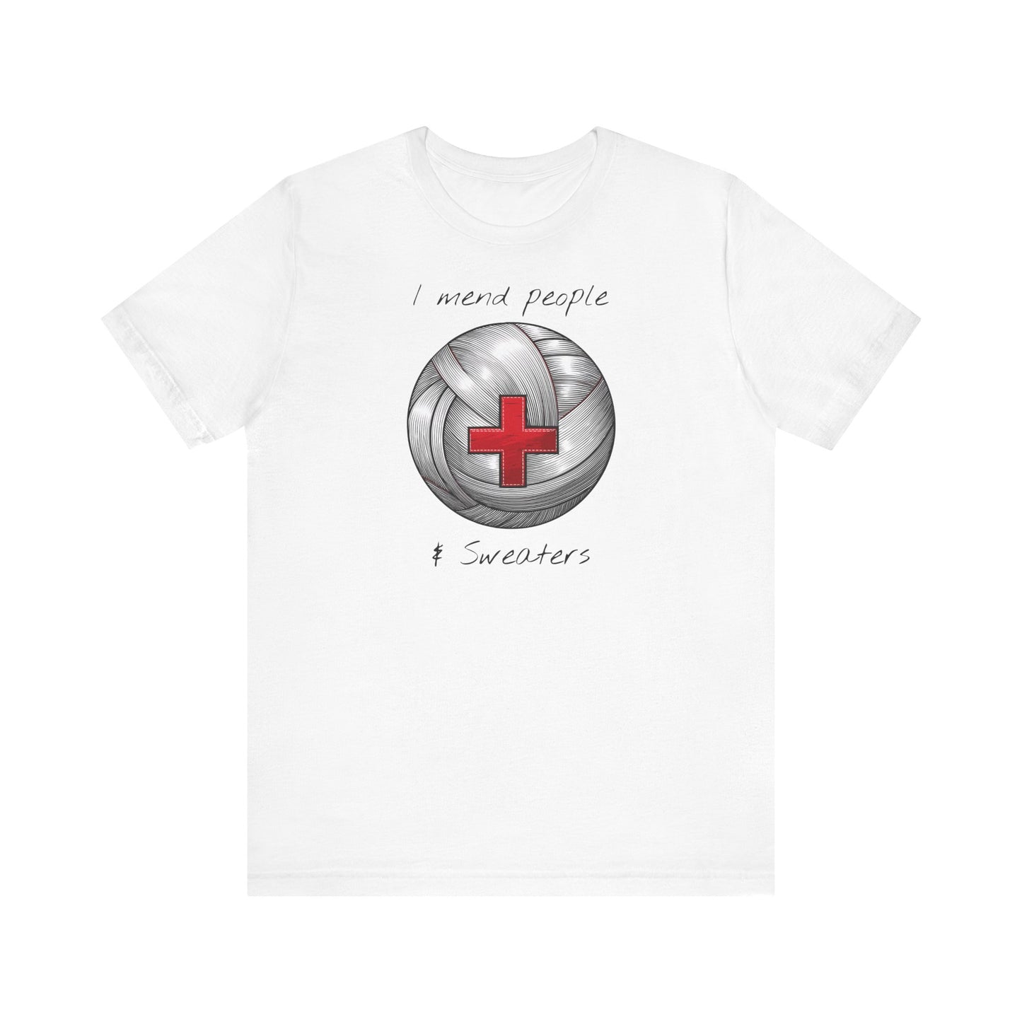 Krankenschwester Strick-T-Shirt - Unisex Jersey