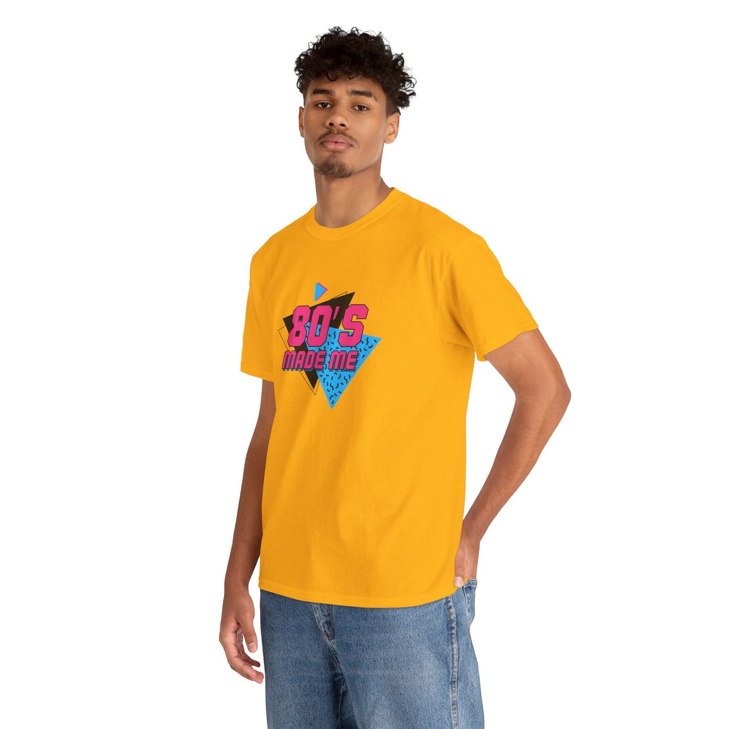 Retro 80er Jahre inspiriertes Unisex-T-Shirt aus schwerer Baumwolle - Perfekt für Nostalgieliebhaber