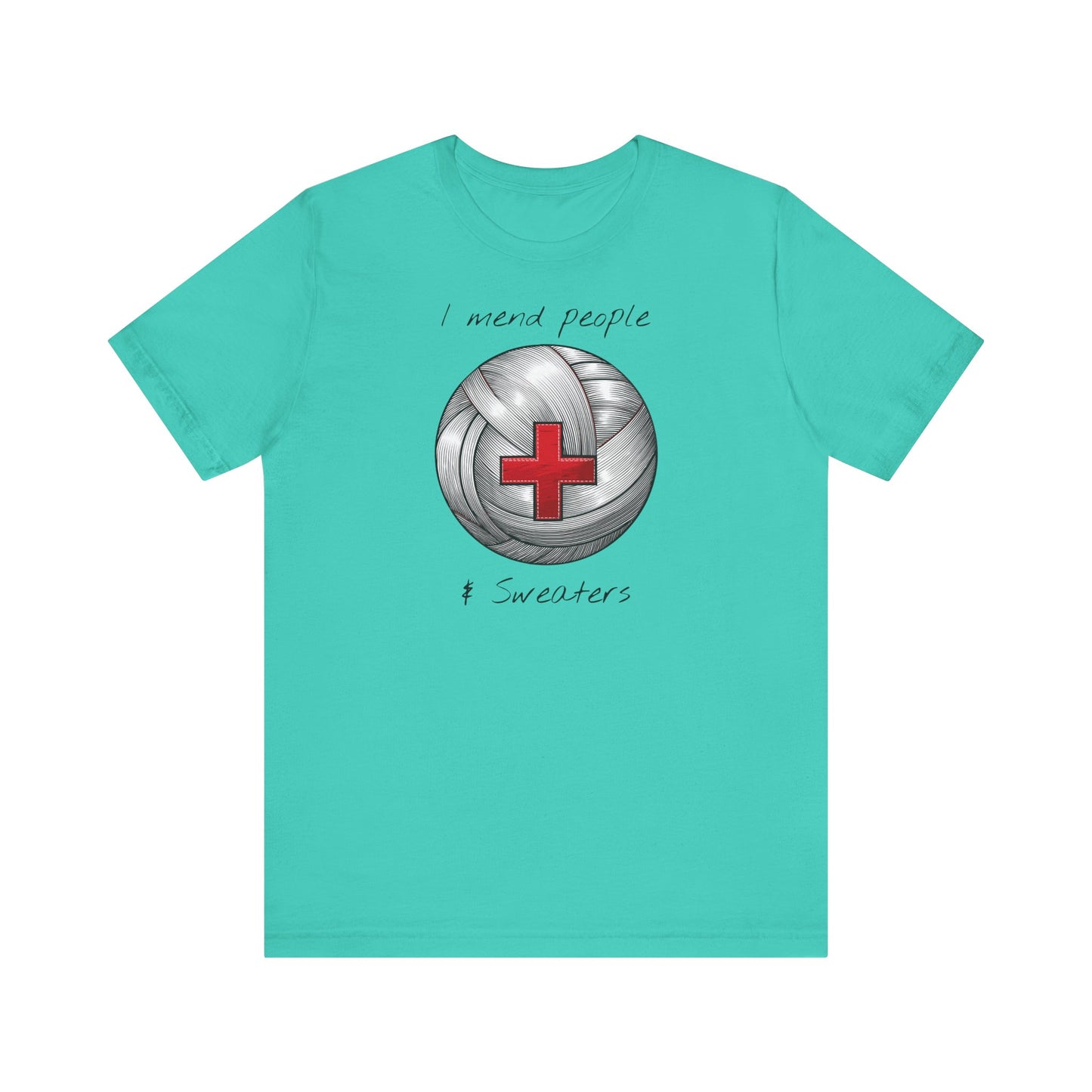 Krankenschwester Strick-T-Shirt - Unisex Jersey