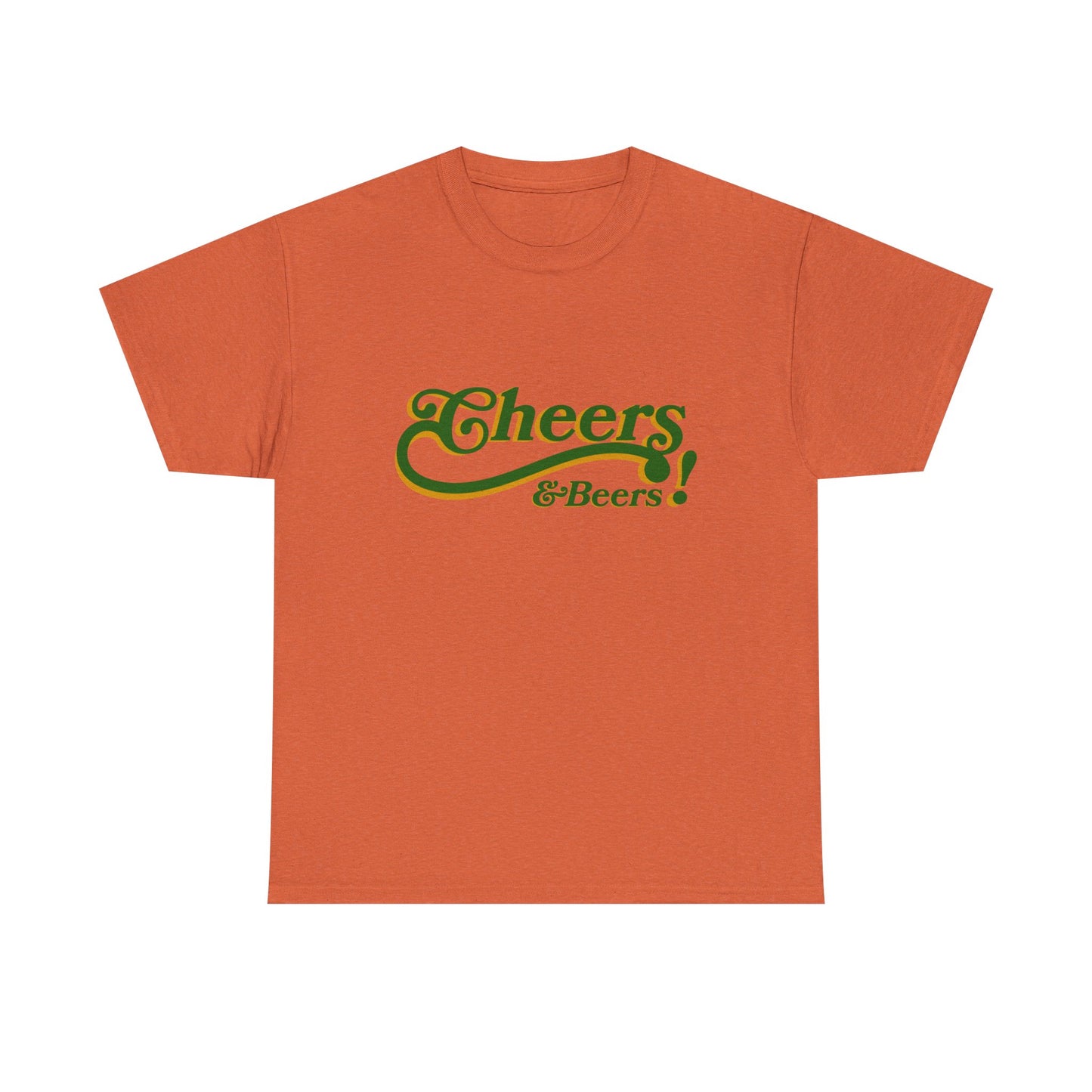 Cheers & Beers Unisex-T-Shirt aus schwerer Baumwolle – Perfekt für Feiern und zwanglose Ausflüge