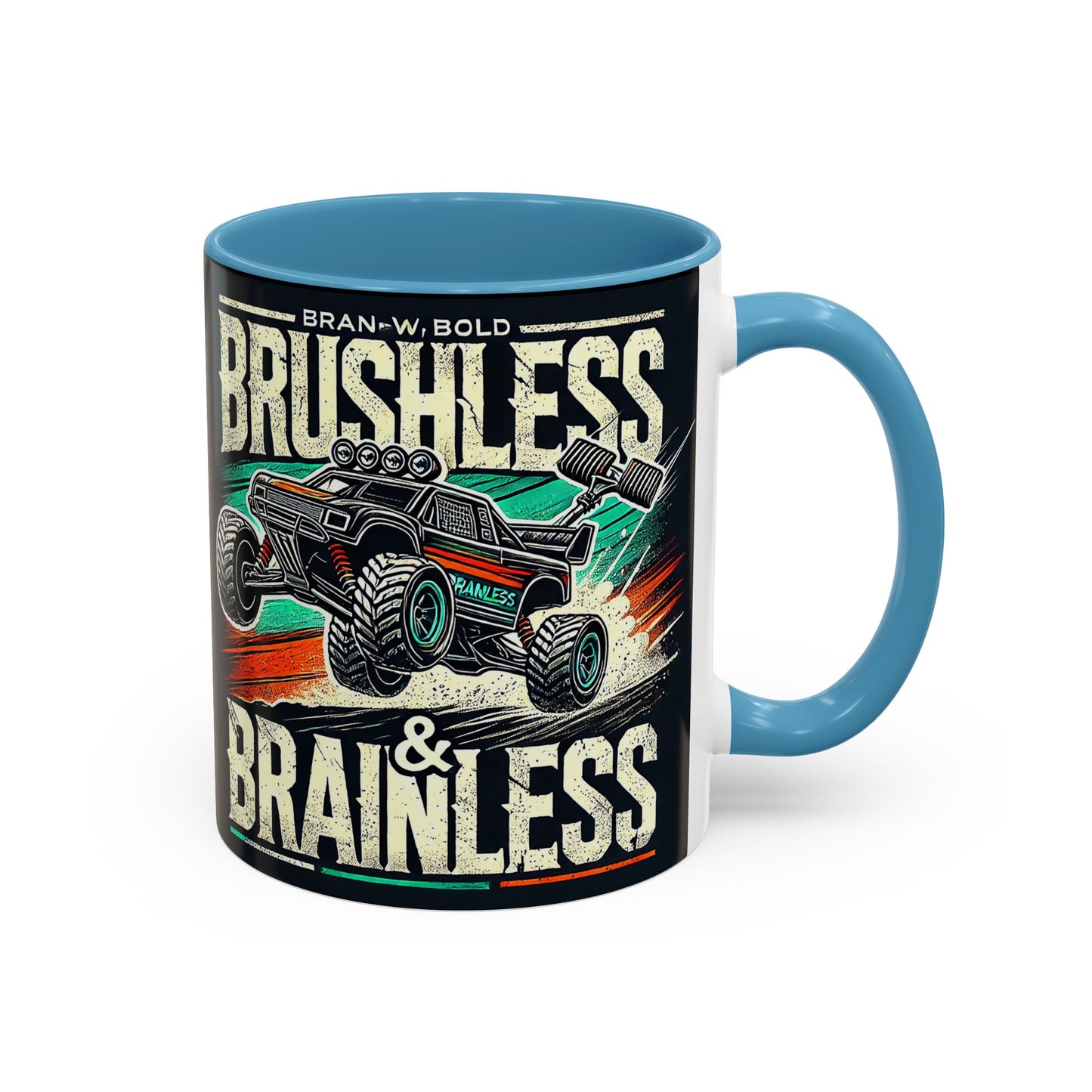 Tasse à café décorative pour passionnés de tout-terrain - Design sans balais et sans cervelle