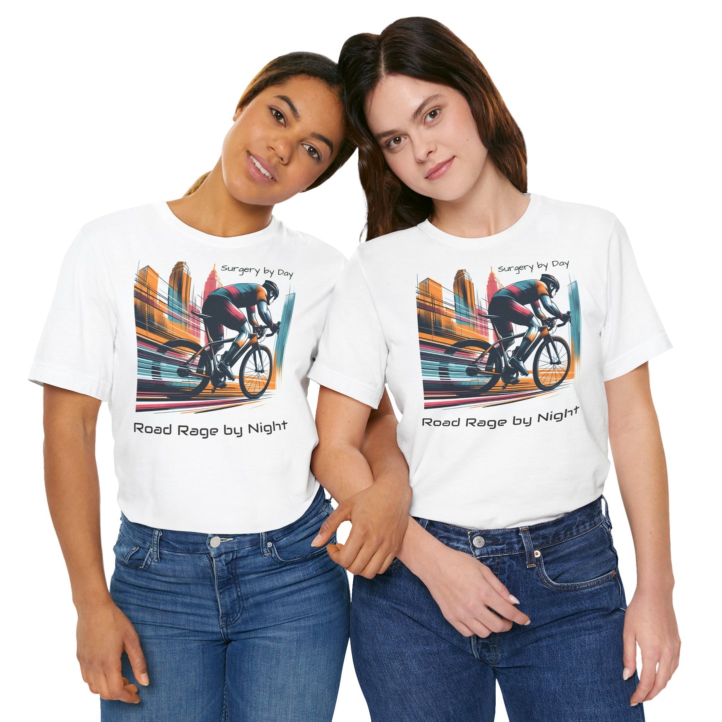 Radsport-T-Shirt – „Tagsüber Operation, nachts Wut auf der Straße“, Unisex-Trikot