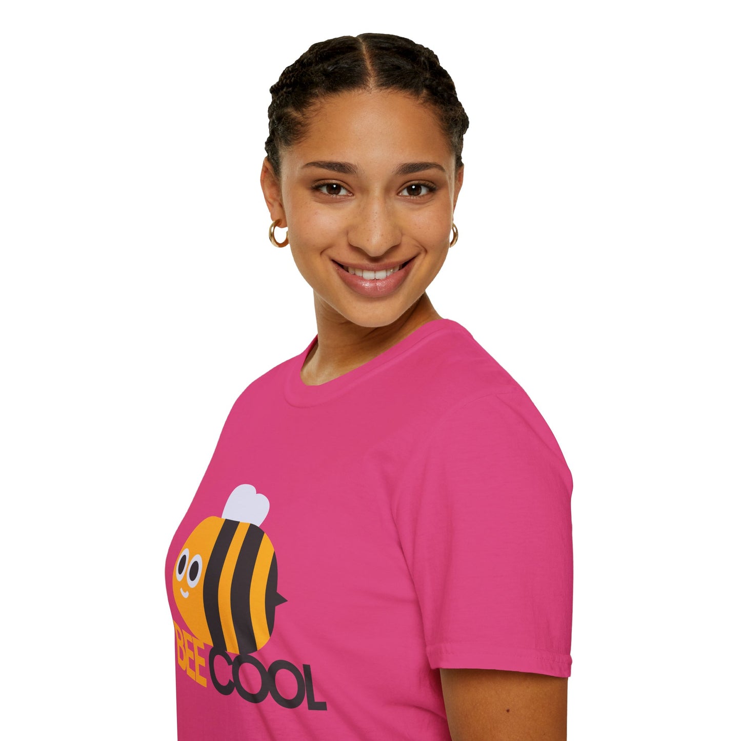 Bee Cool Unisex Softstyle T-Shirt - Lustiges und verspieltes Bienendesign